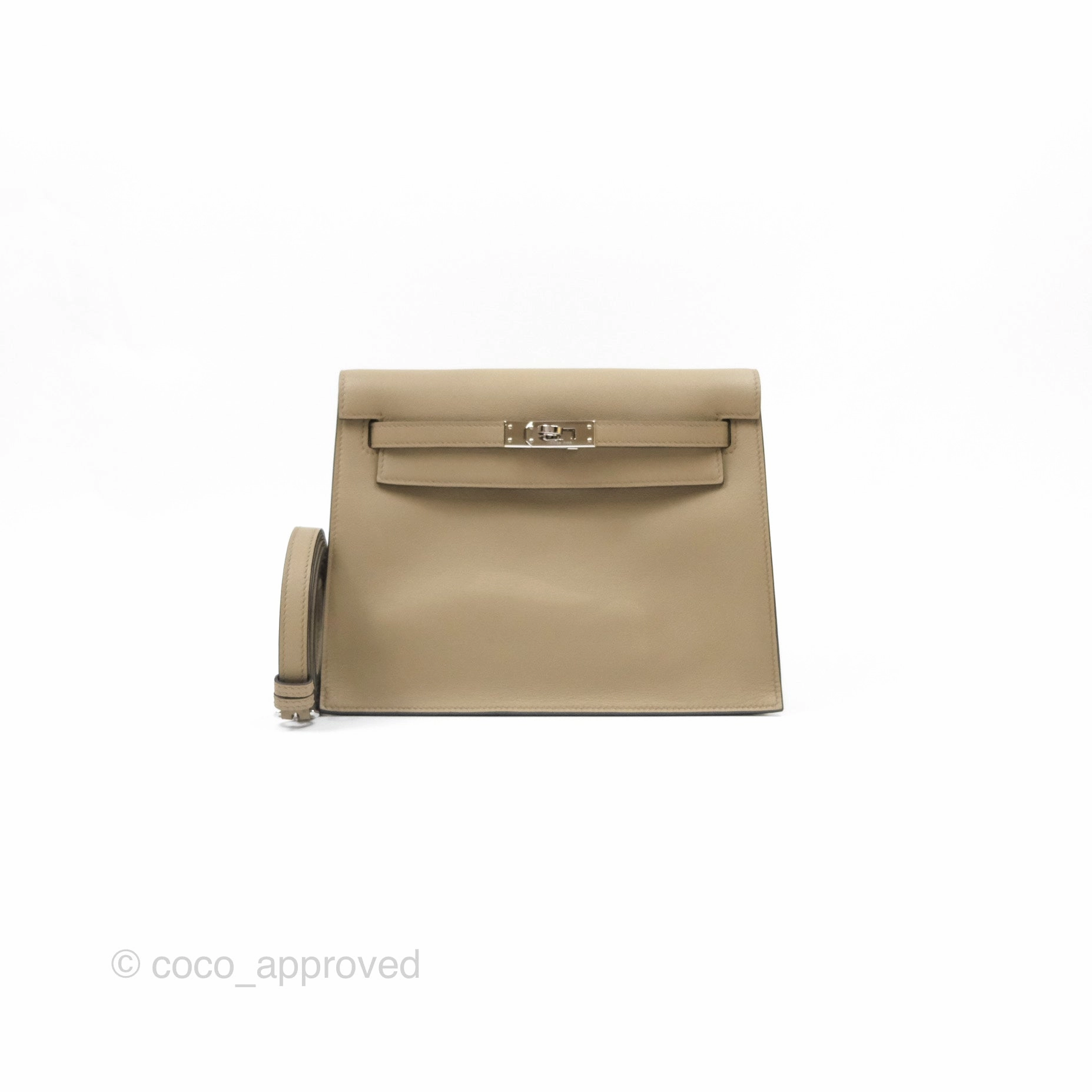 Herms Kelly Danse II Bag Beige Marfa Palladium Hardware