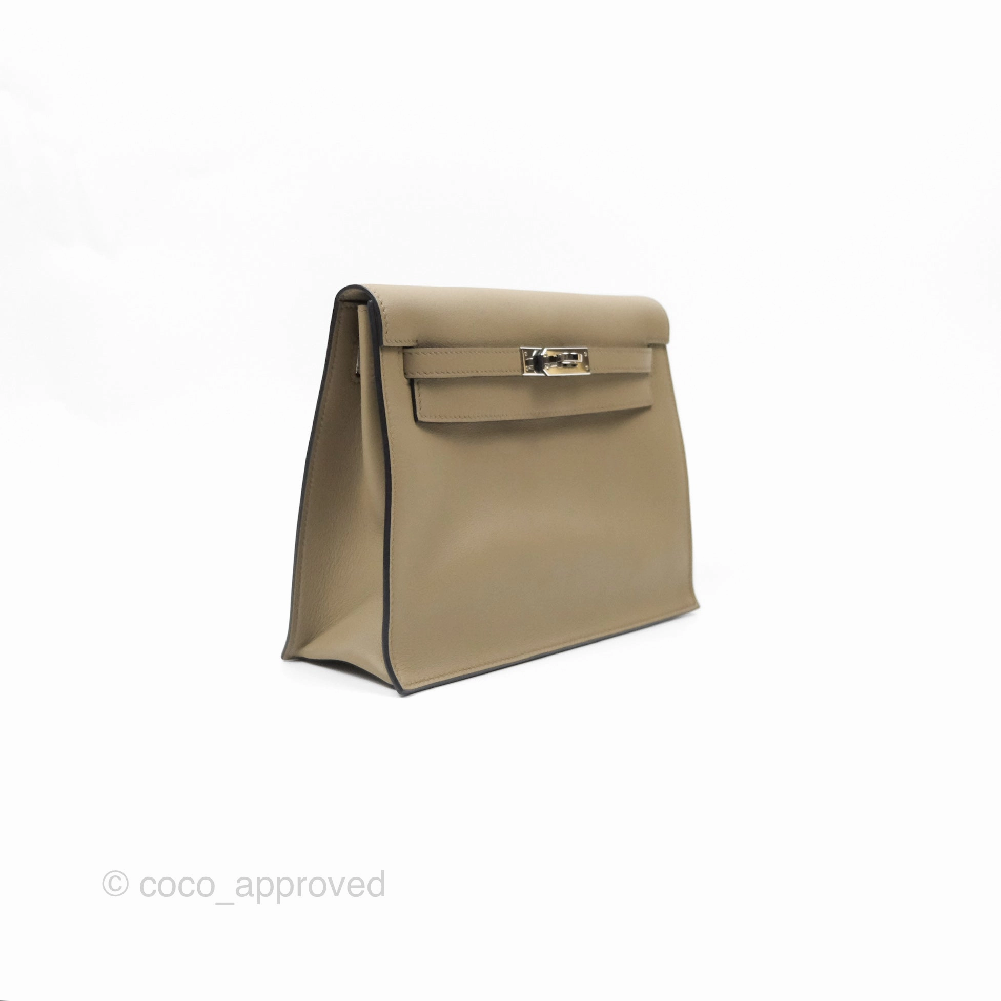 Herms Kelly Danse II Bag Beige Marfa Palladium Hardware