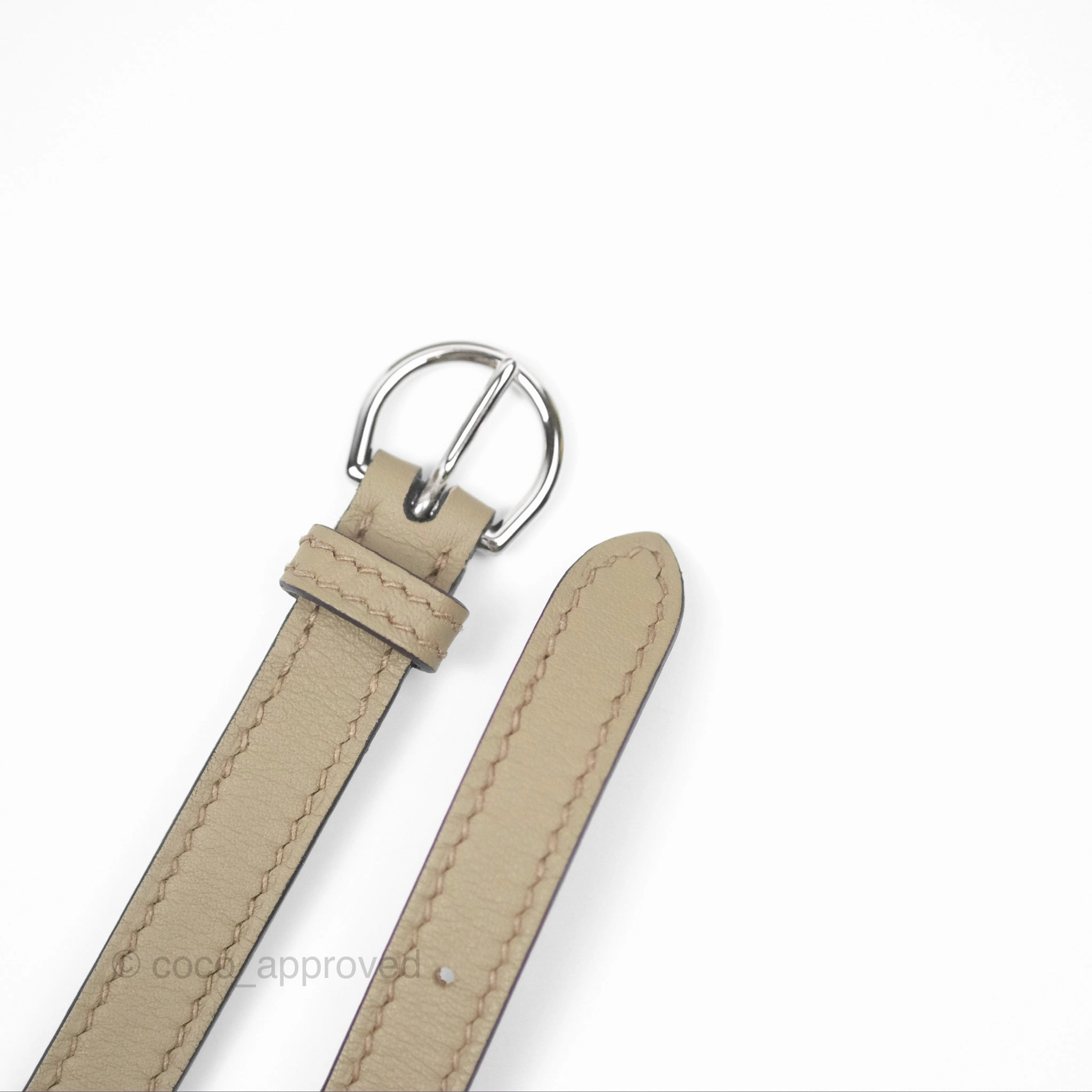 Herms Kelly Danse II Bag Beige Marfa Palladium Hardware