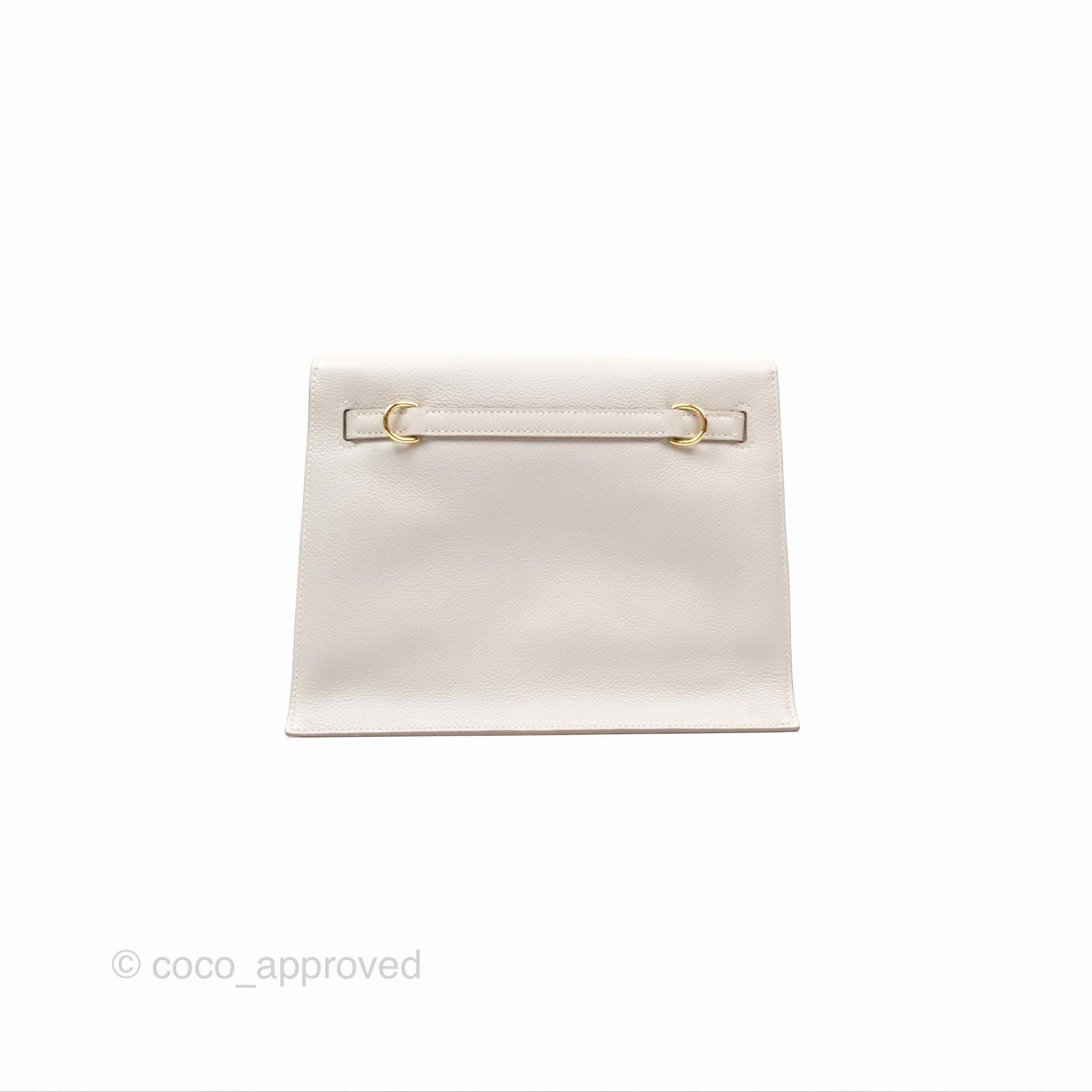 Herms Kelly Danse II Bag Gris Perle 80 Evercolor Gold Hardware
