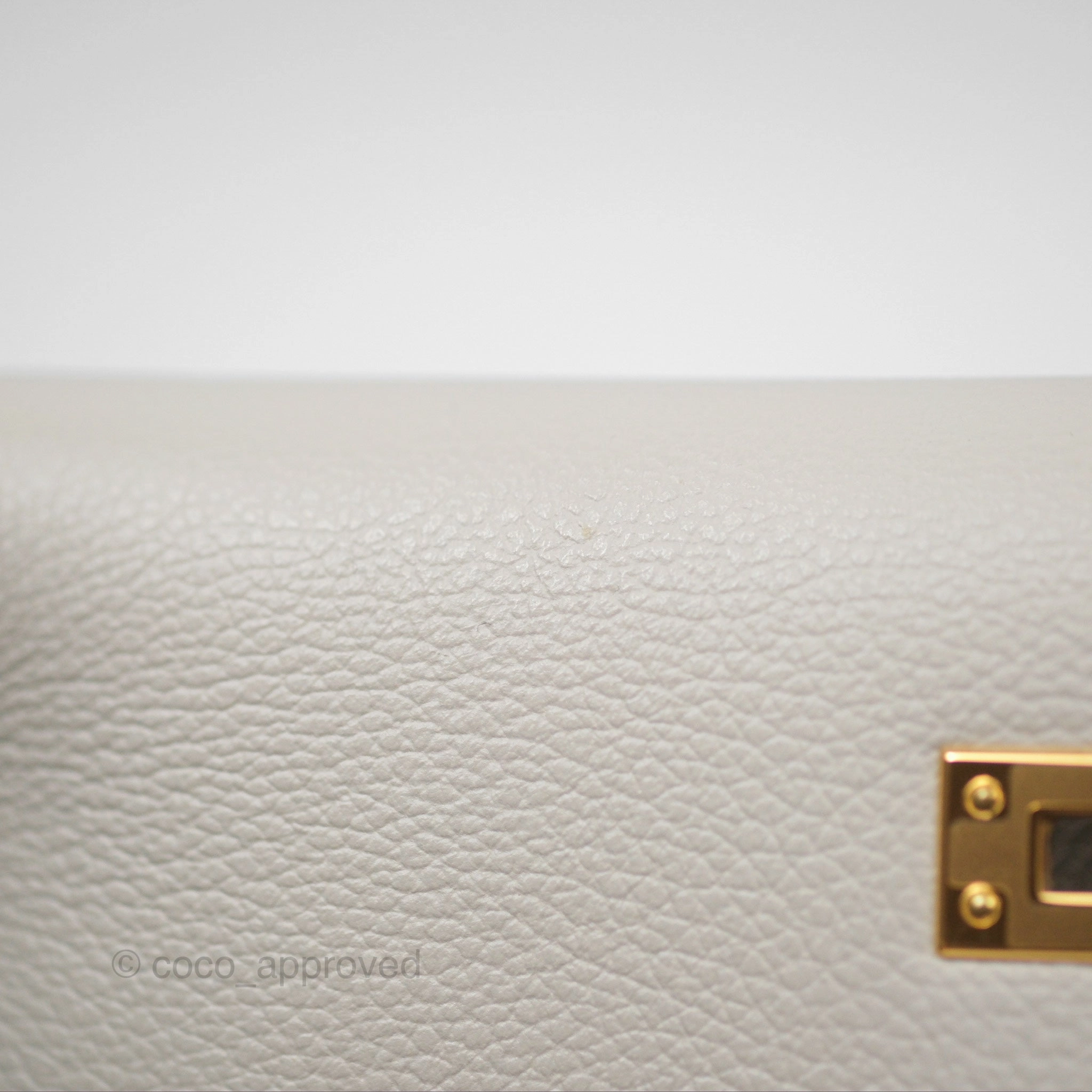 Herms Kelly Danse II Bag Gris Perle 80 Evercolor Gold Hardware