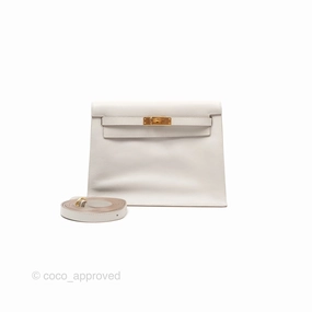 Herms Kelly Danse II Bag Gris Perle 80 Evercolor Gold Hardware