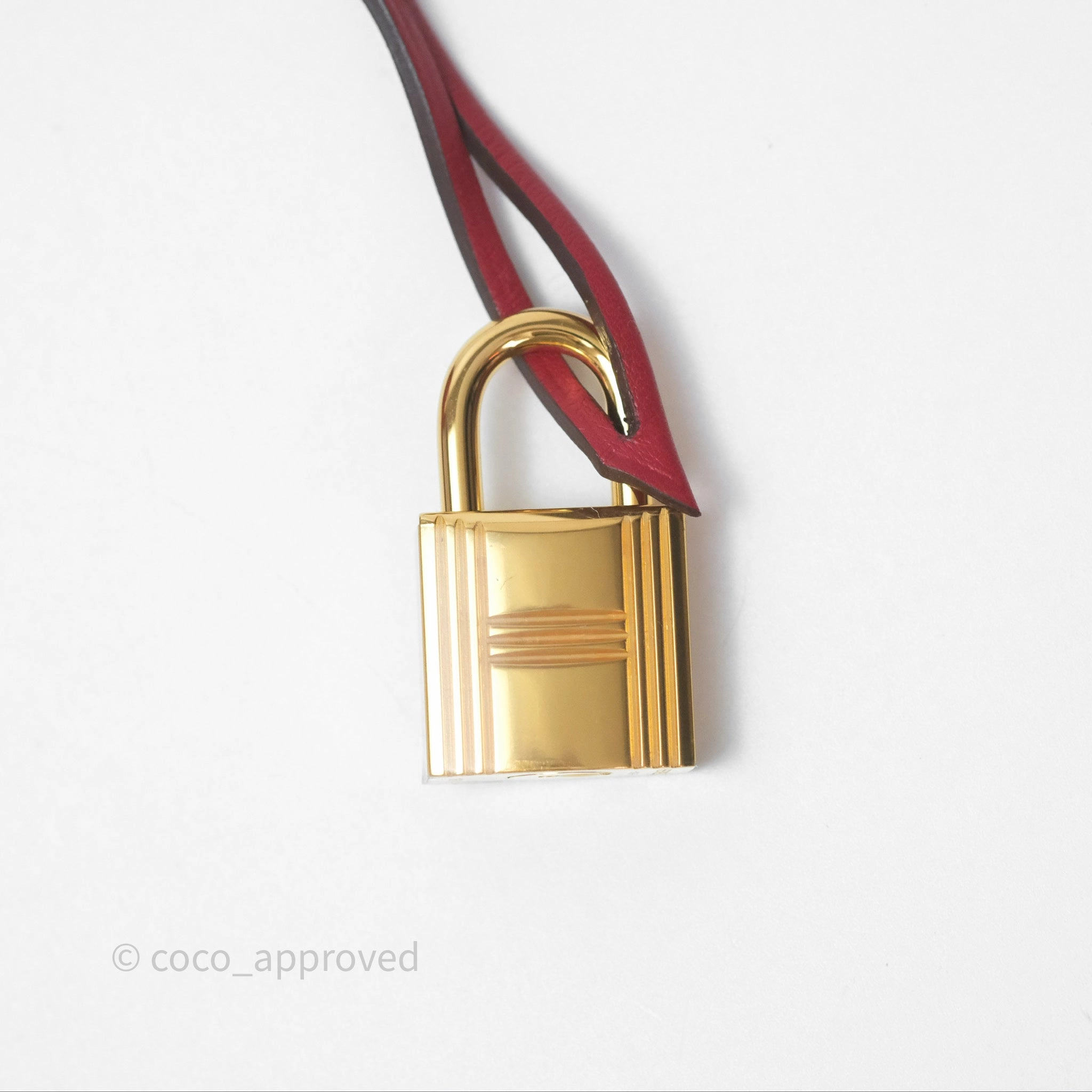 Herms Kelly II 25 Retourne Swift Rouge Piment 5X Gold Hardware
