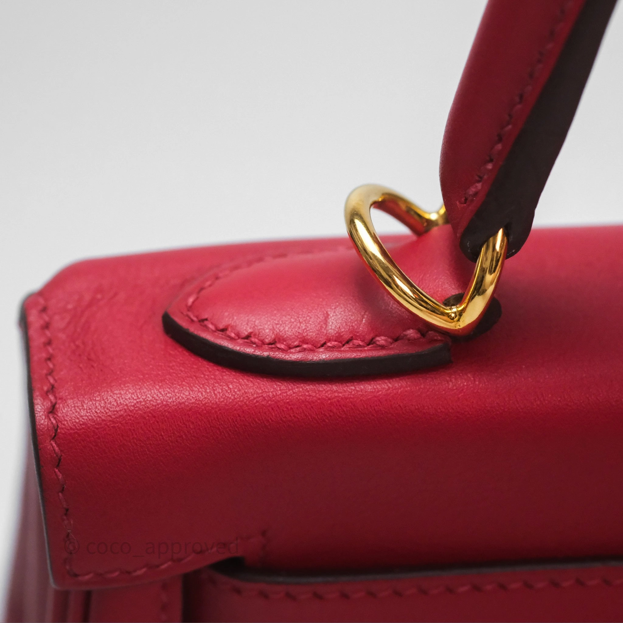 Herms Kelly II 25 Retourne Swift Rouge Piment 5X Gold Hardware