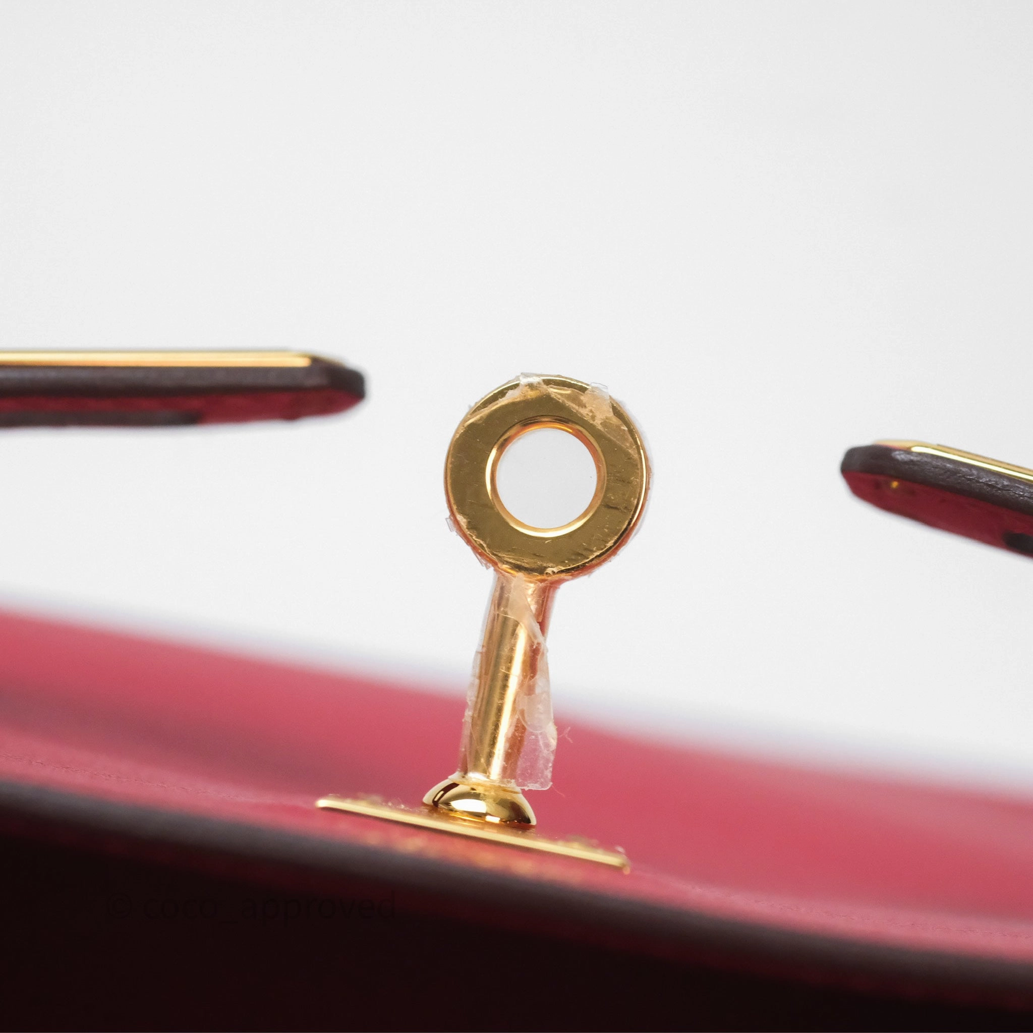 Herms Kelly II 25 Retourne Swift Rouge Piment 5X Gold Hardware