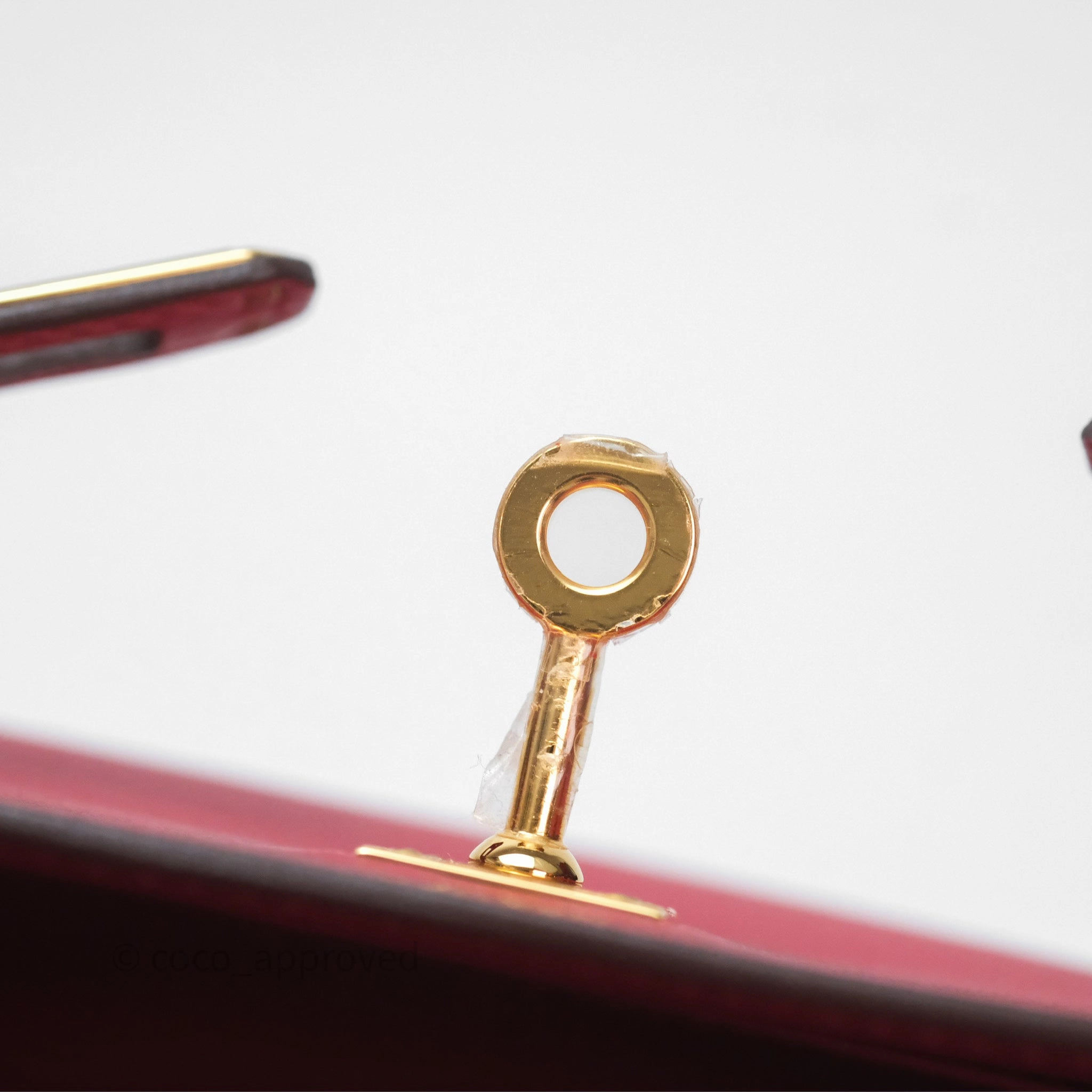 Herms Kelly II 25 Retourne Swift Rouge Piment 5X Gold Hardware