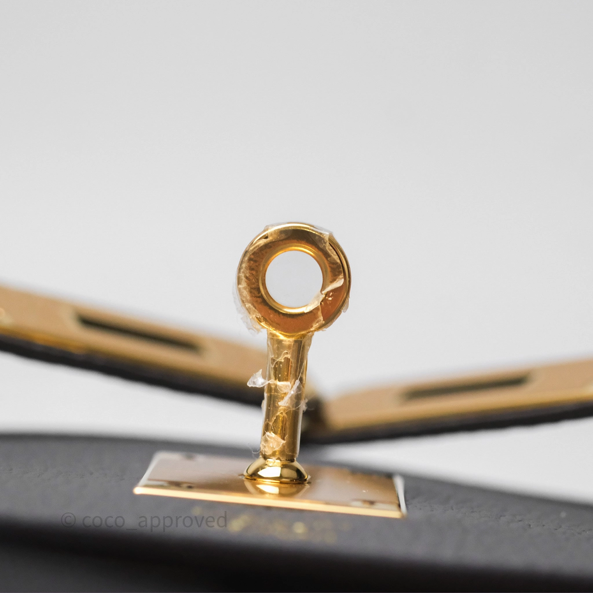 Herms Kelly II 28 Retourne Etain 8F Togo Gold Hardware