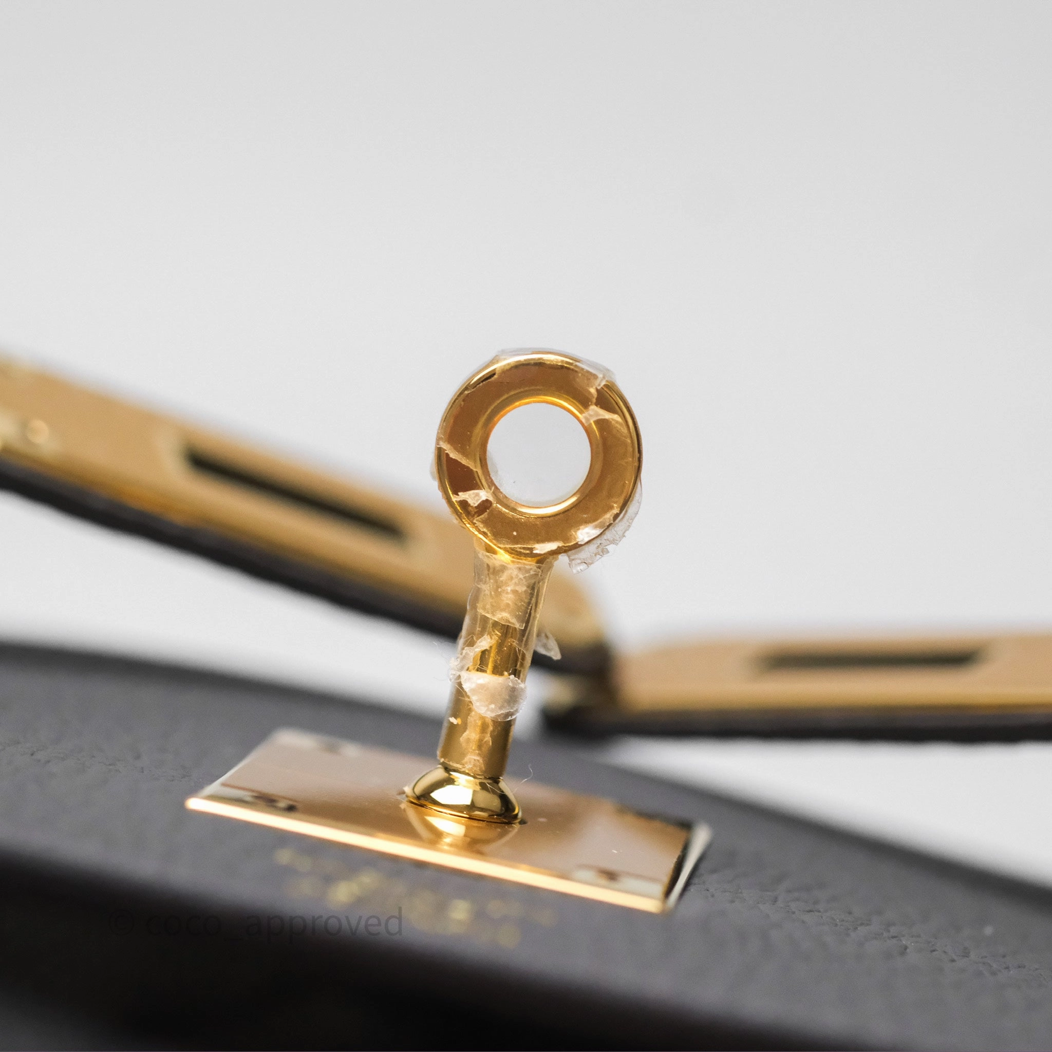 Herms Kelly II 28 Retourne Etain 8F Togo Gold Hardware