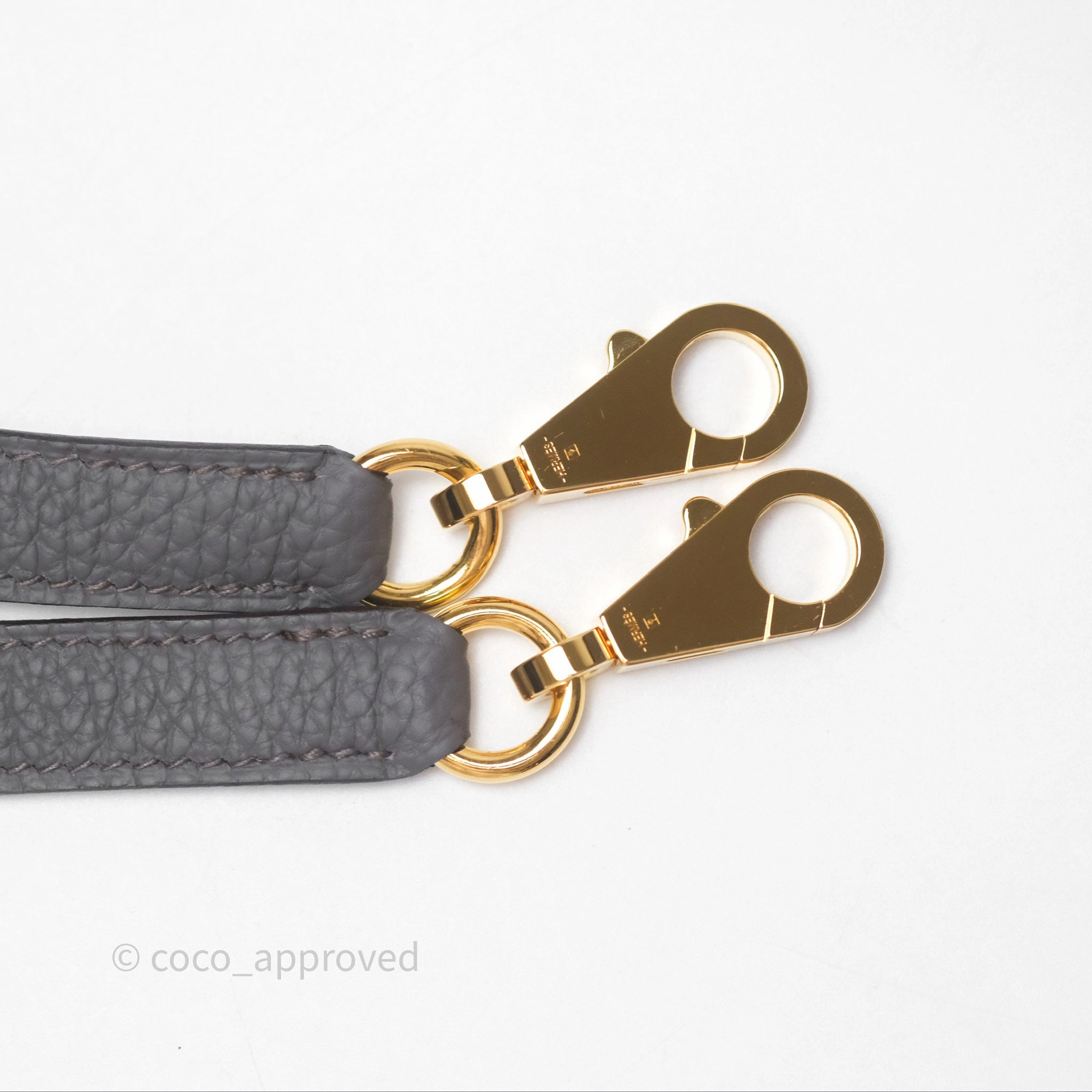 Herms Kelly II 28 Retourne Etain 8F Togo Gold Hardware