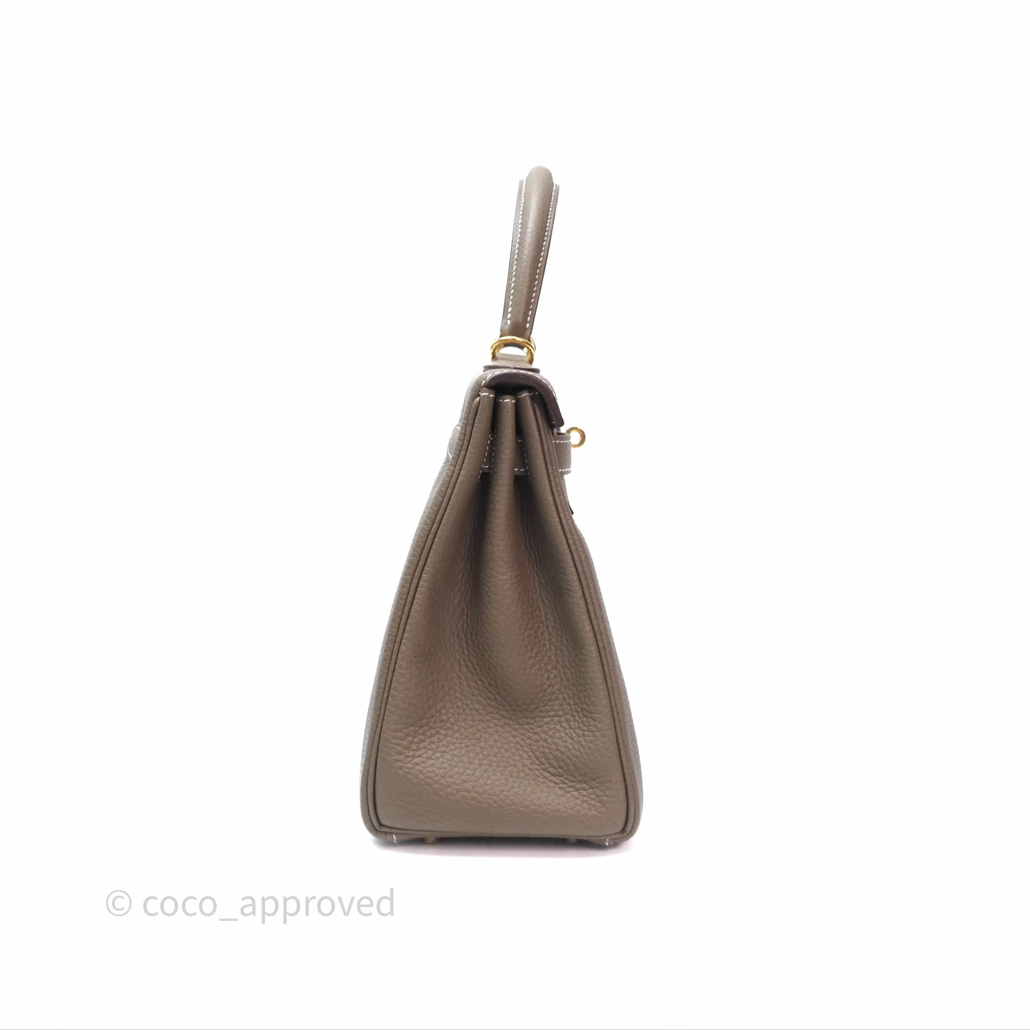 Herms Kelly II 28 Retourne Etoupe 18 Clemence Gold Hardware