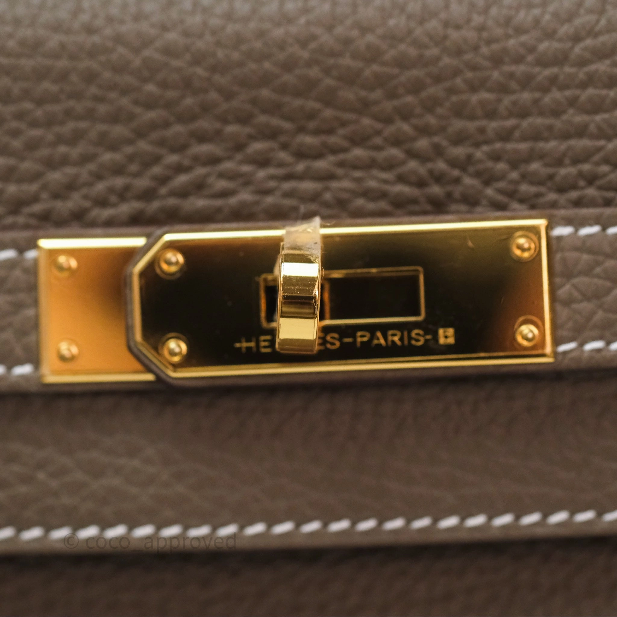Herms Kelly II 28 Retourne Etoupe 18 Clemence Gold Hardware