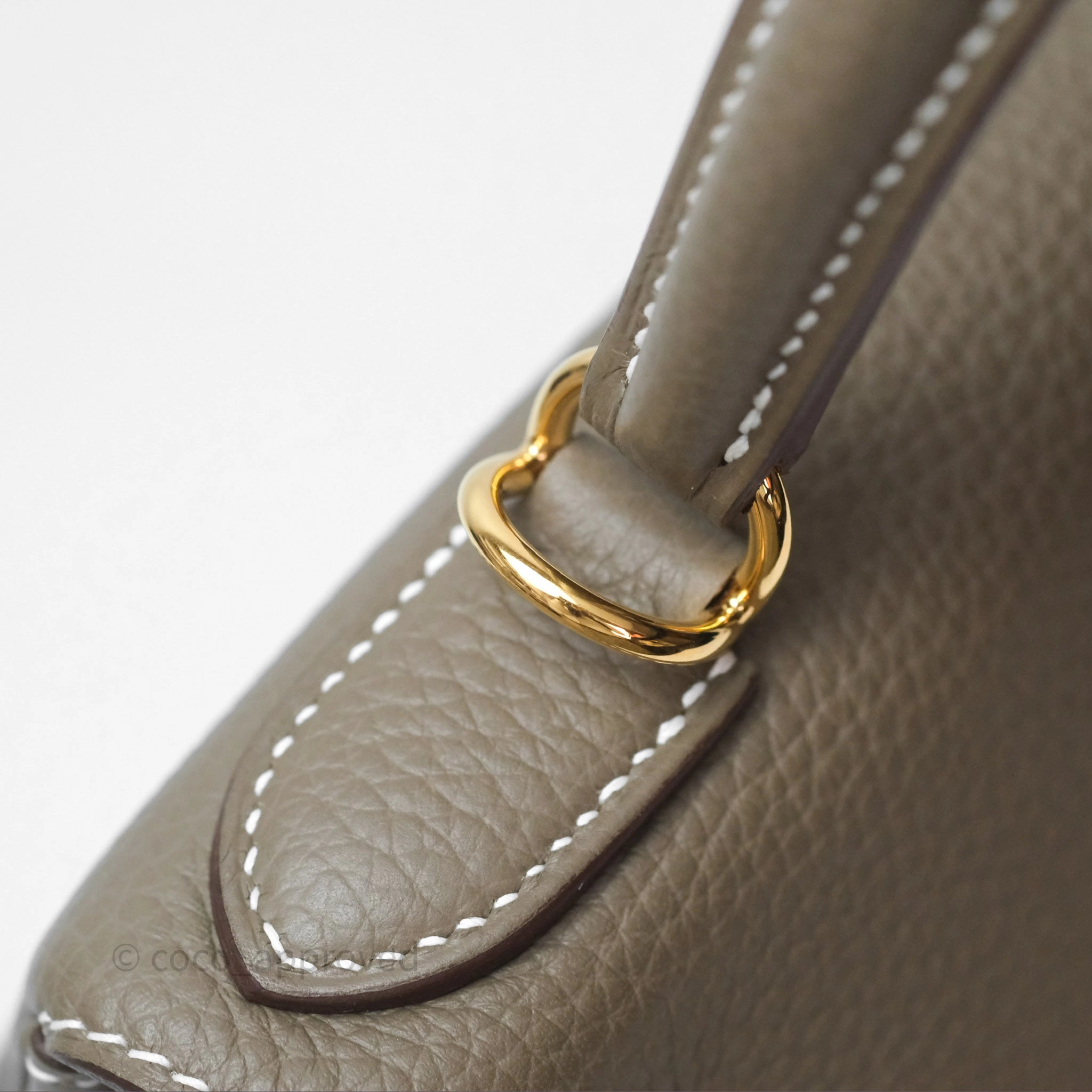 Herms Kelly II 28 Retourne Etoupe 18 Clemence Gold Hardware