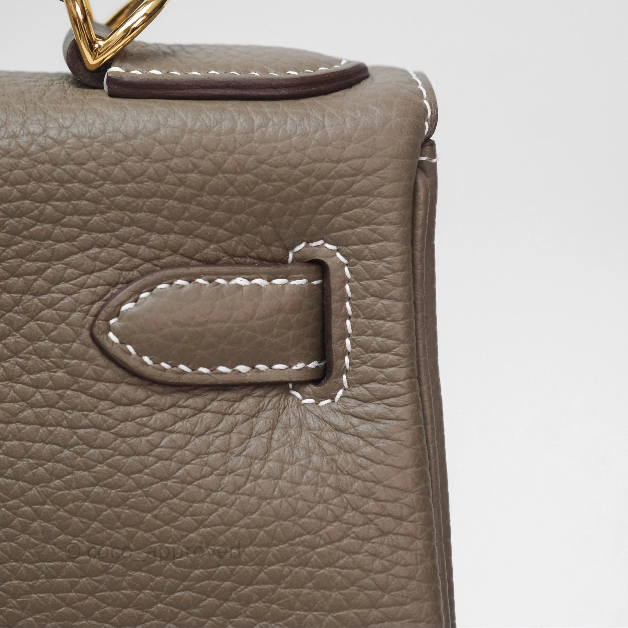 Herms Kelly II 28 Retourne Etoupe 18 Clemence Gold Hardware