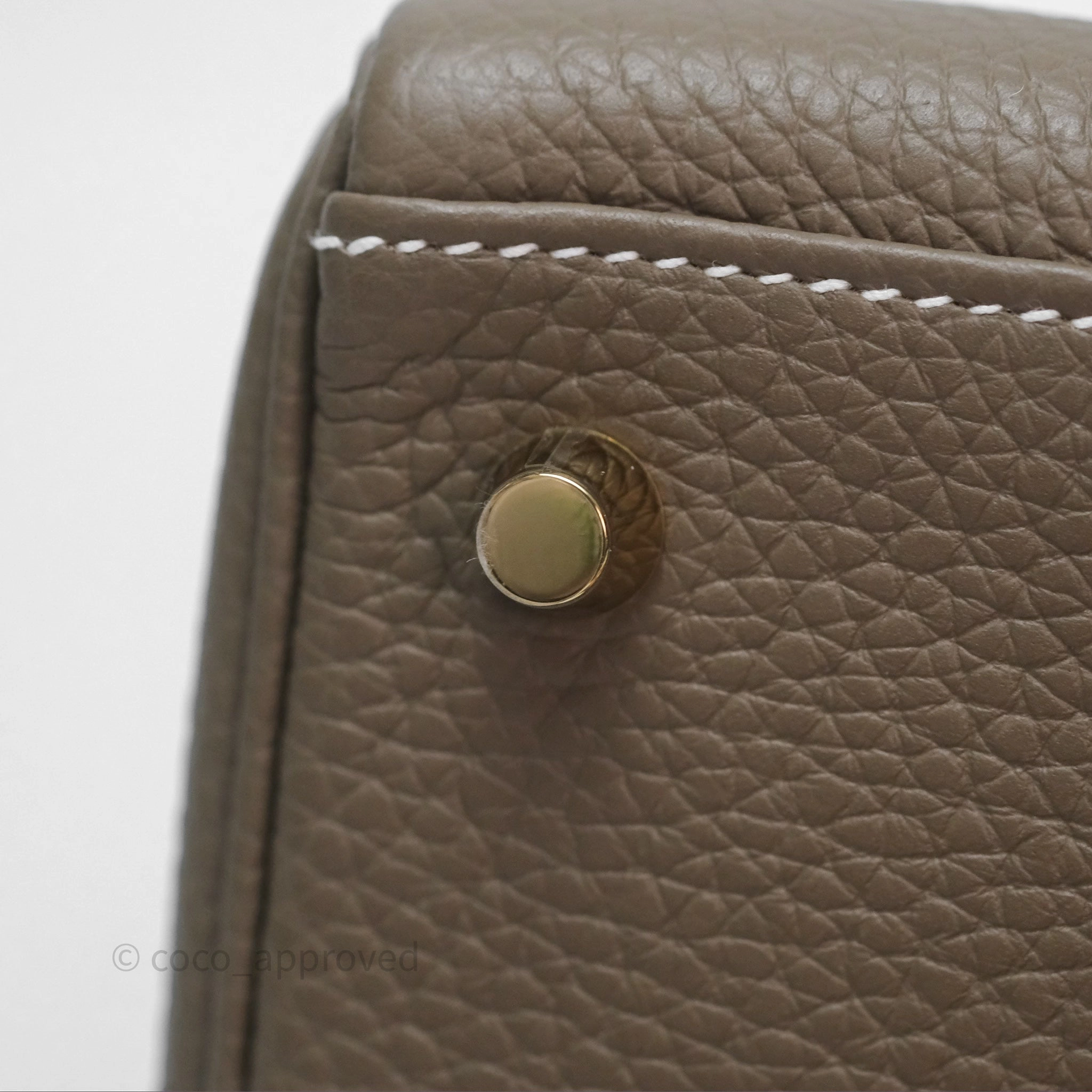 Herms Kelly II 28 Retourne Etoupe 18 Clemence Gold Hardware