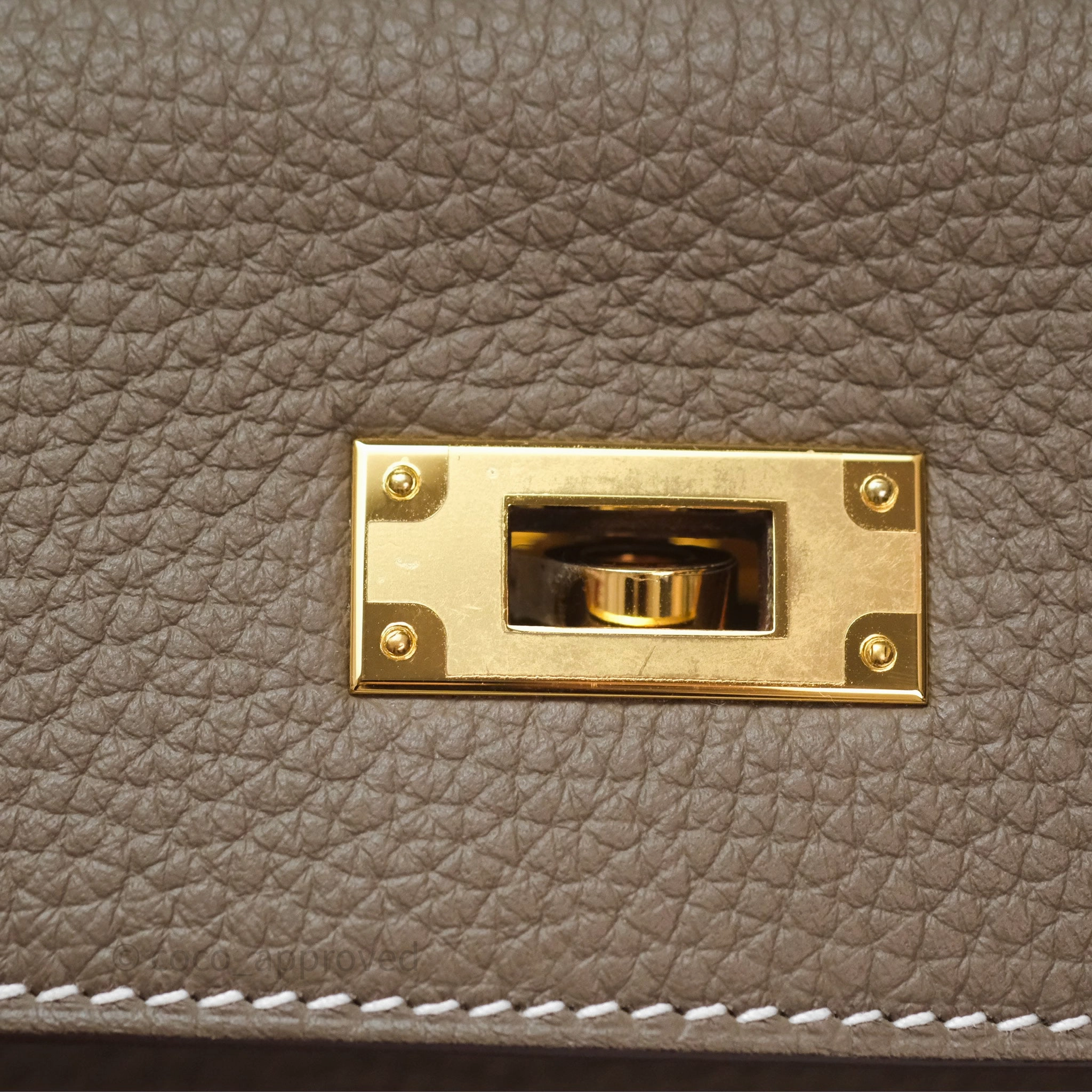 Herms Kelly II 28 Retourne Etoupe 18 Clemence Gold Hardware