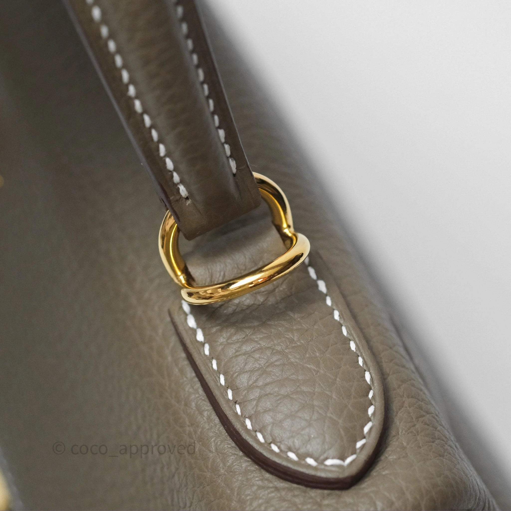 Herms Kelly II 28 Retourne Etoupe 18 Clemence Gold Hardware