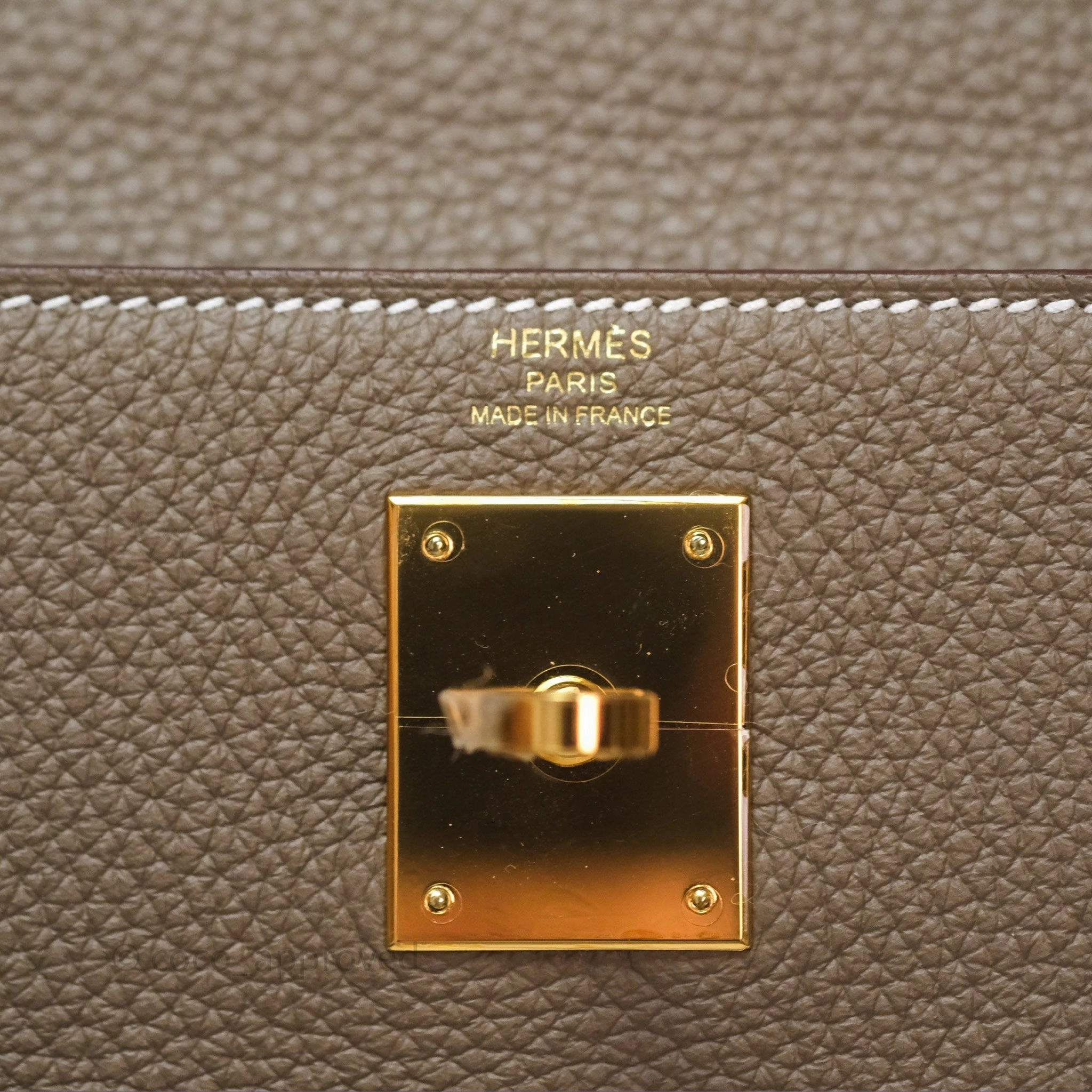 Herms Kelly II 28 Retourne Etoupe 18 Clemence Gold Hardware