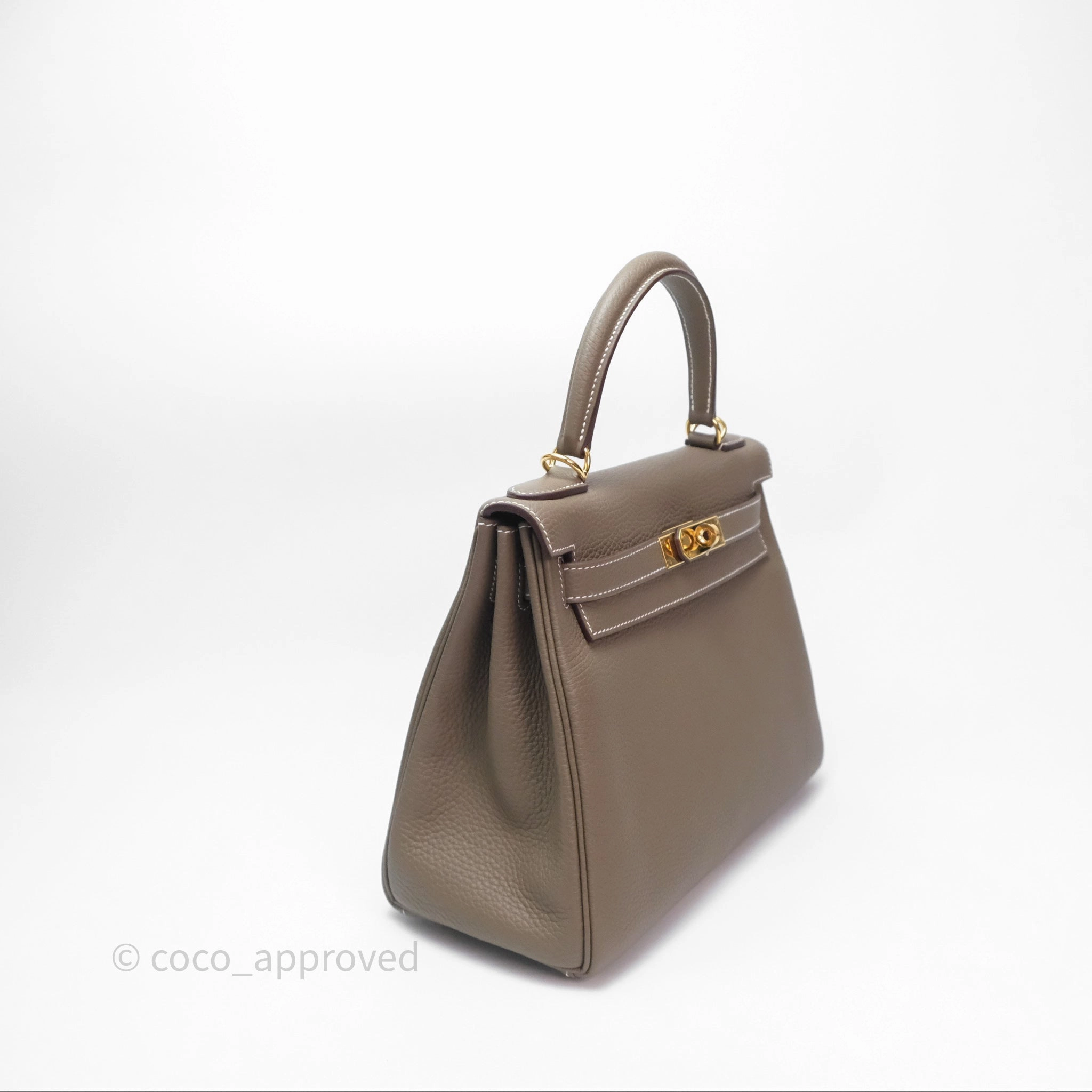 Herms Kelly II 28 Retourne Etoupe 18 Clemence Gold Hardware