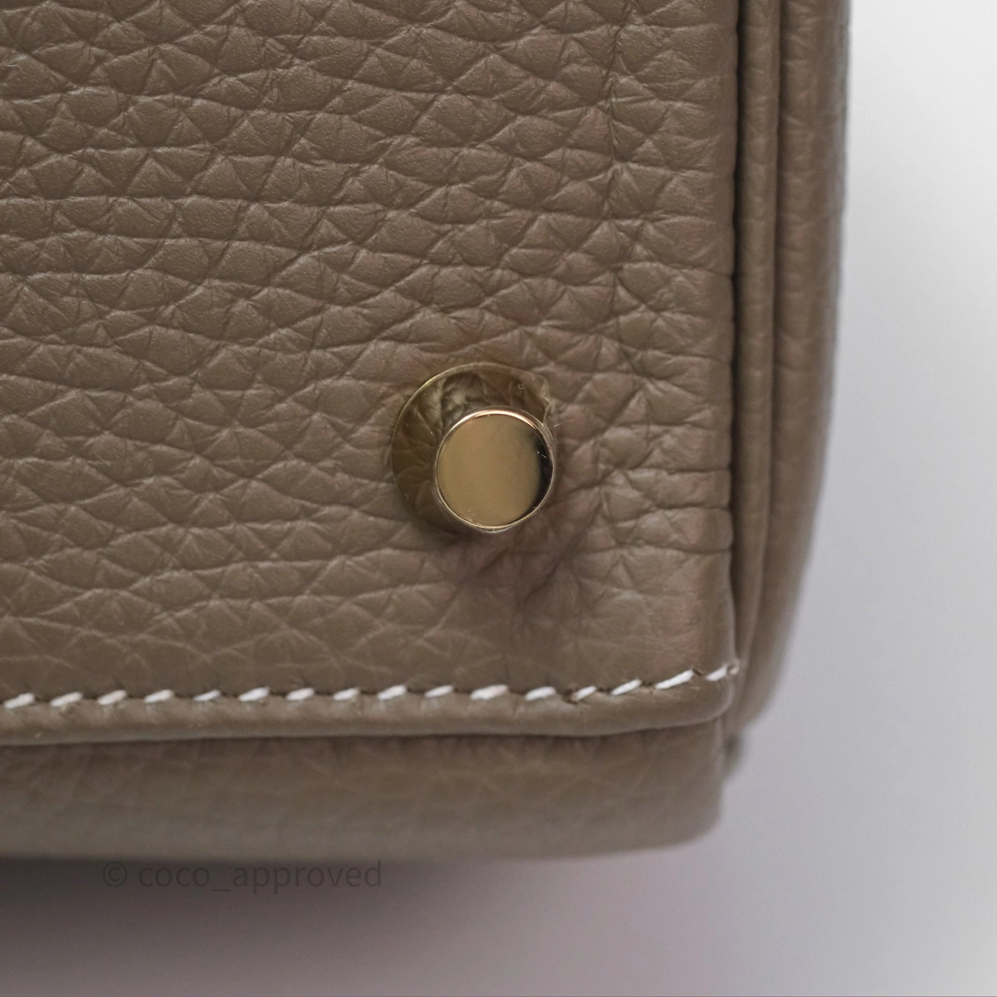Herms Kelly II 28 Retourne Etoupe 18 Clemence Gold Hardware