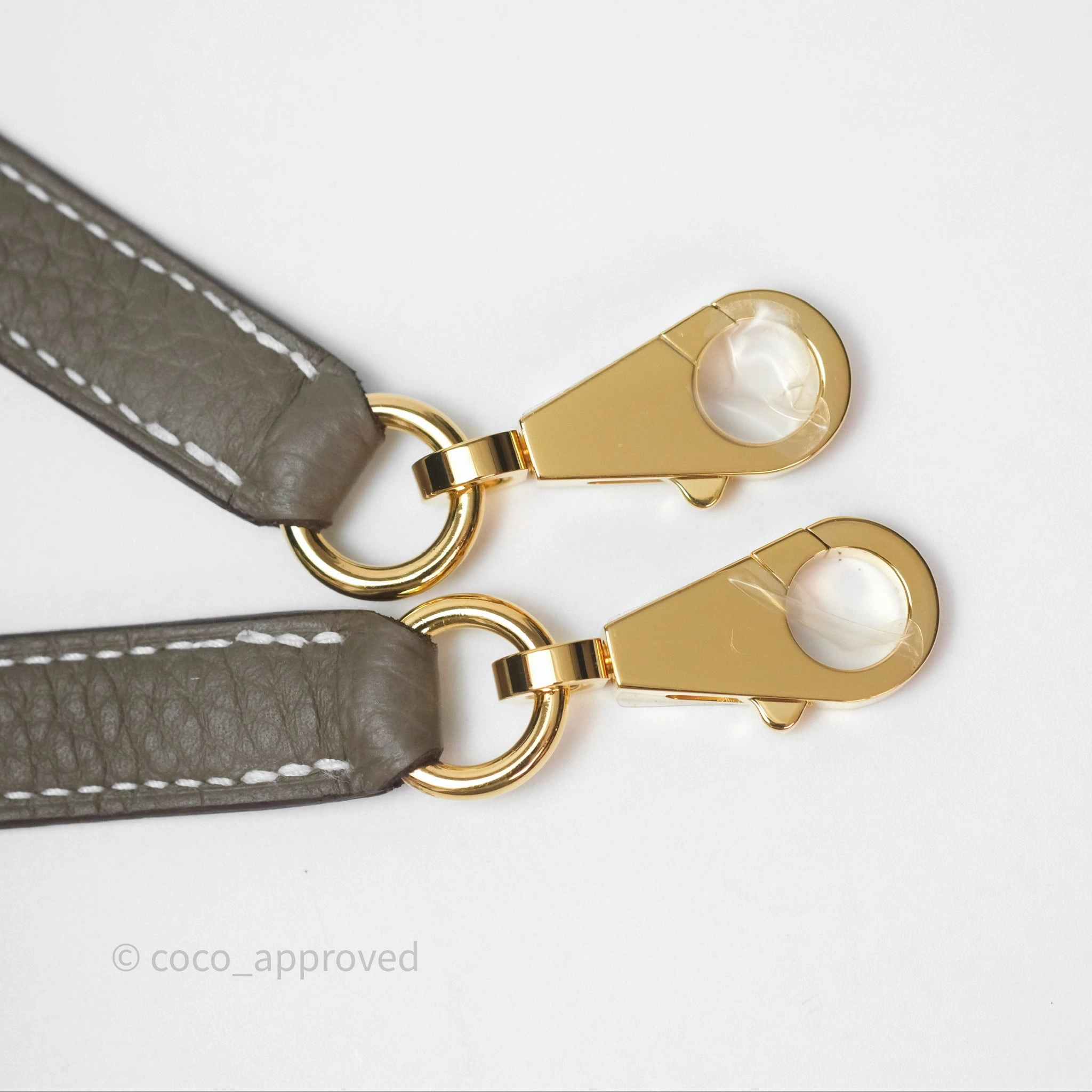 Herms Kelly II 28 Retourne Etoupe 18 Clemence Gold Hardware