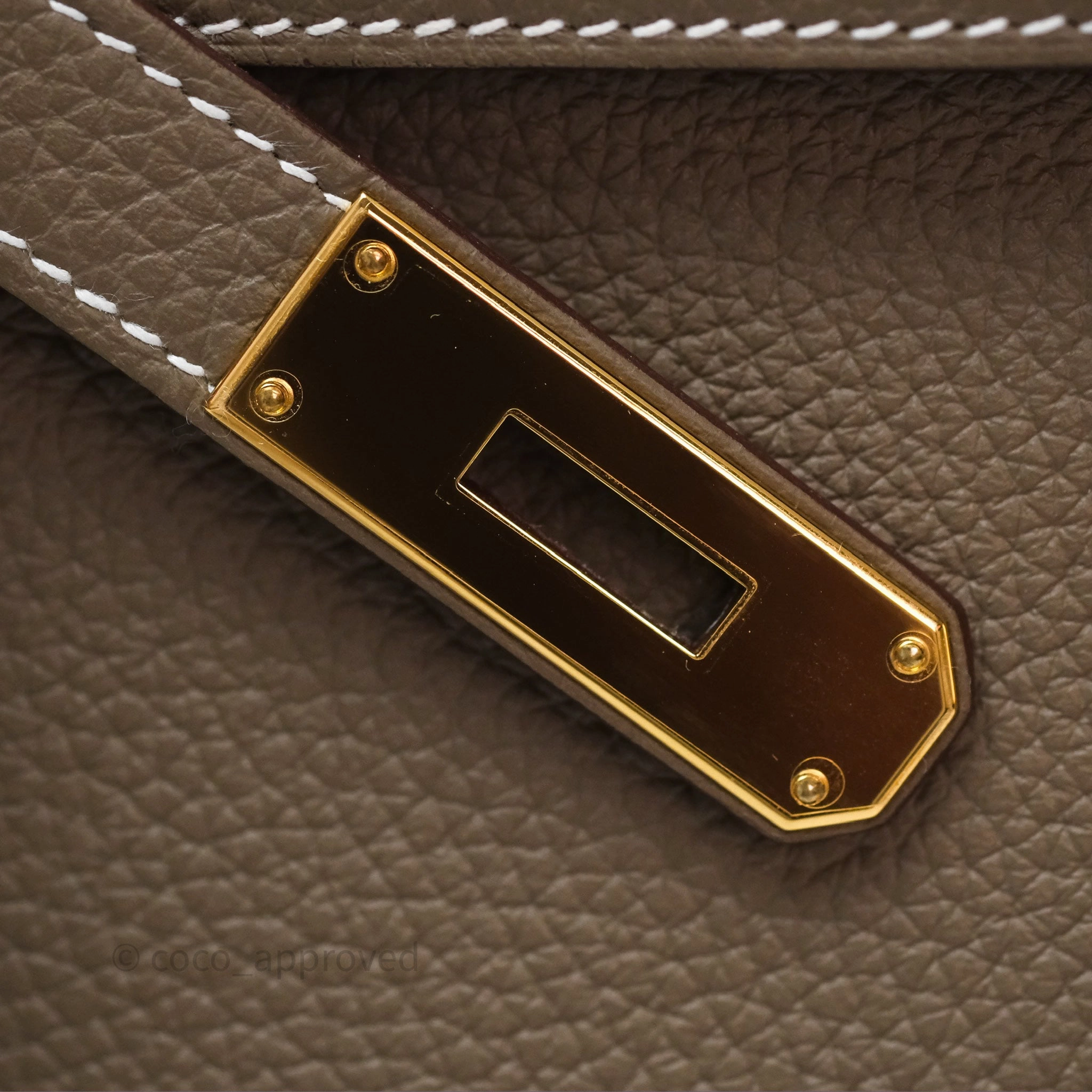 Herms Kelly II 28 Retourne Etoupe 18 Clemence Gold Hardware