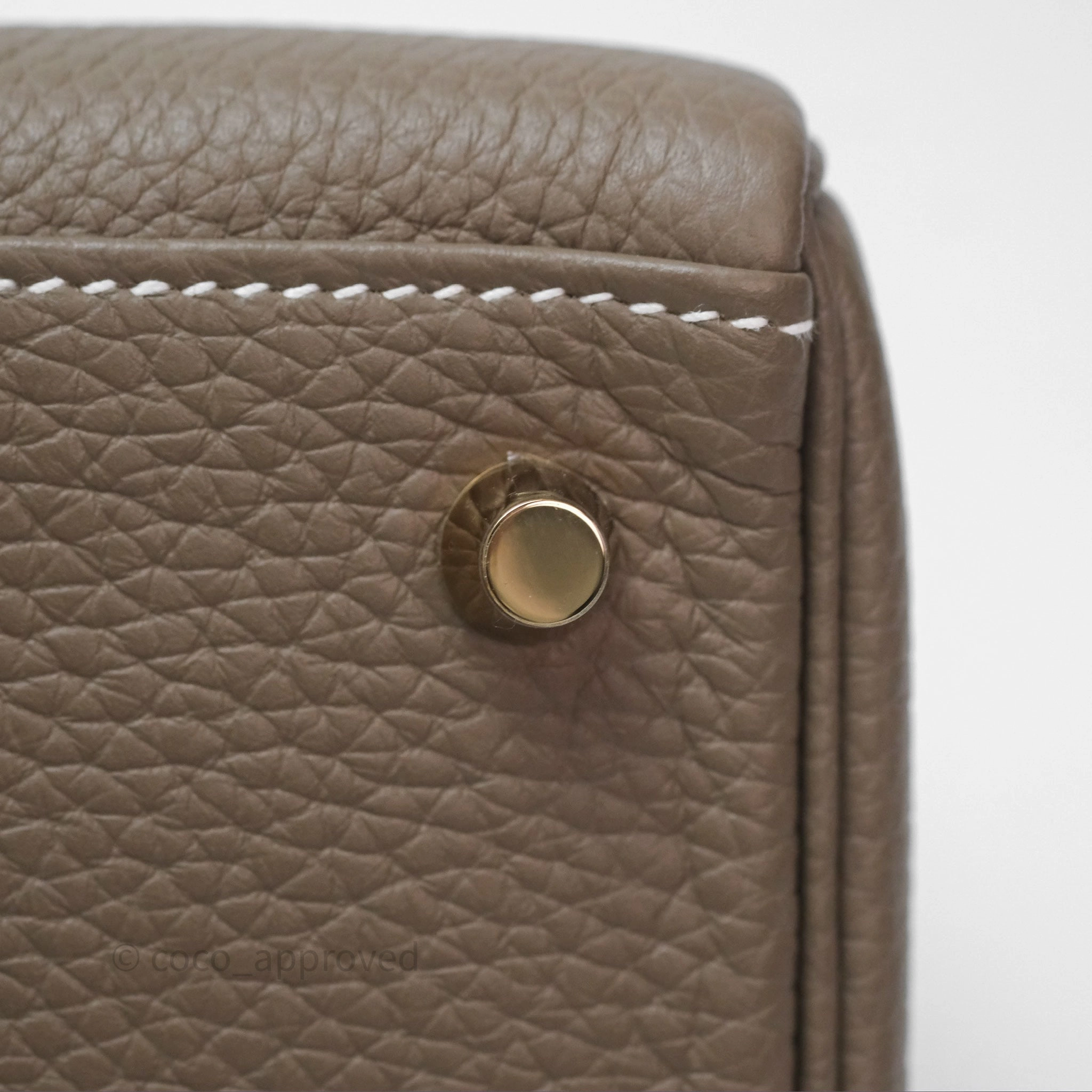 Herms Kelly II 28 Retourne Etoupe 18 Clemence Gold Hardware