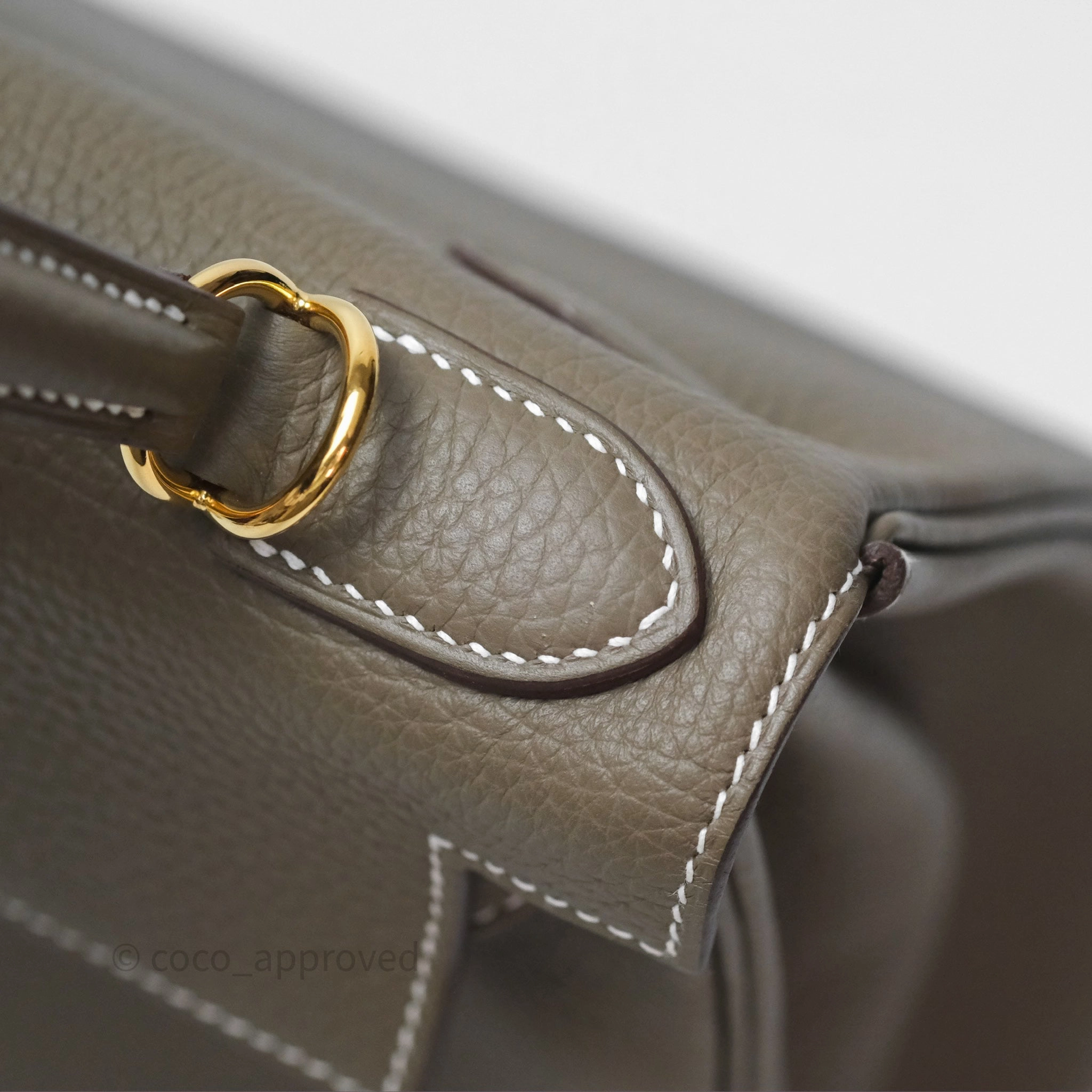 Herms Kelly II 28 Retourne Etoupe 18 Clemence Gold Hardware