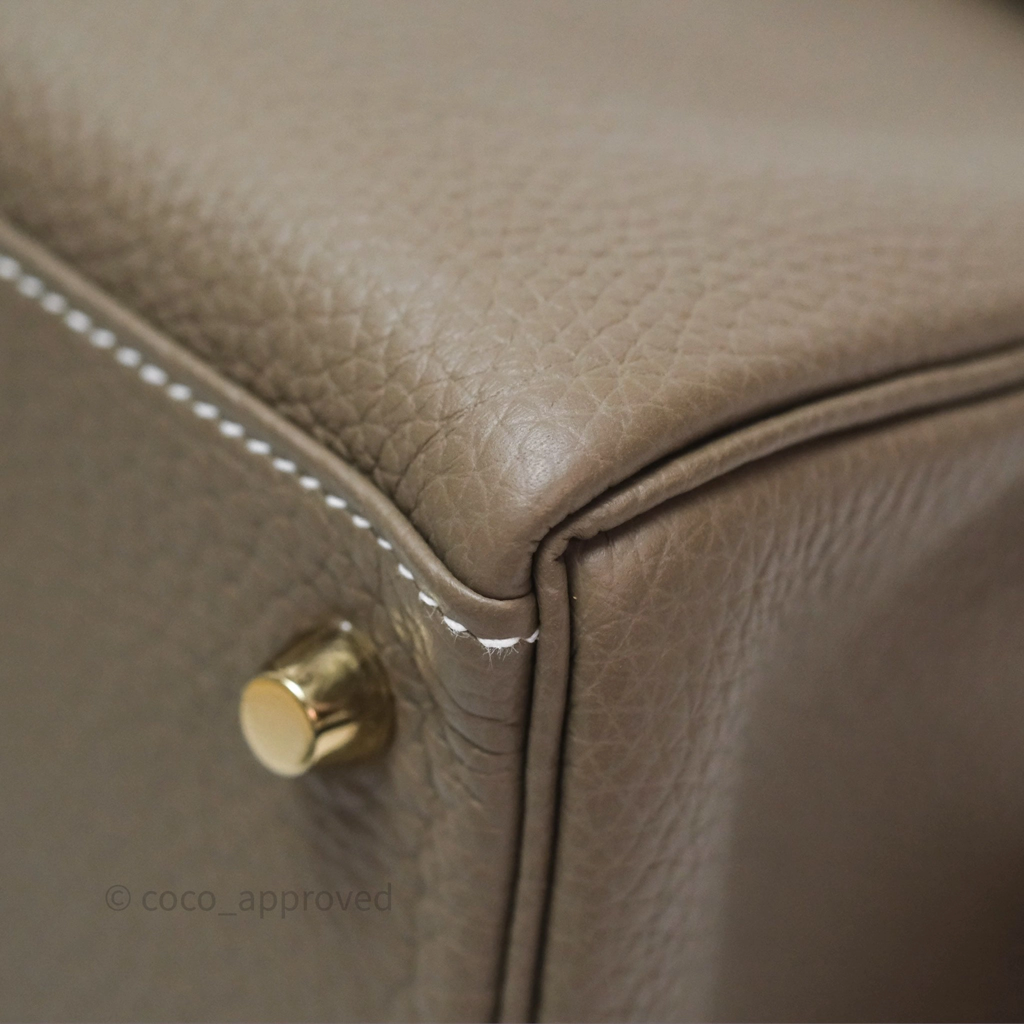 Herms Kelly II 28 Retourne Etoupe 18 Clemence Gold Hardware