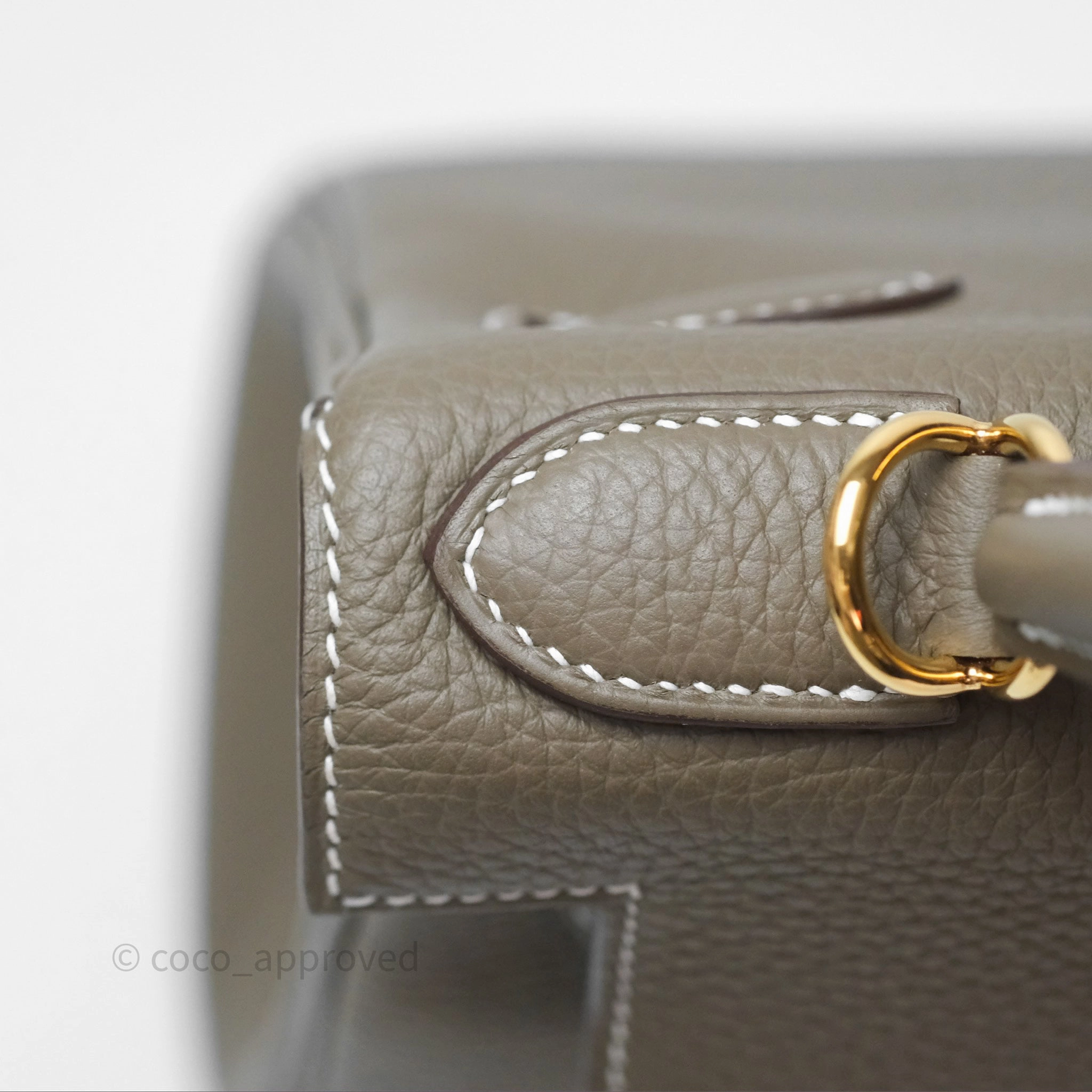 Herms Kelly II 28 Retourne Etoupe 18 Clemence Gold Hardware