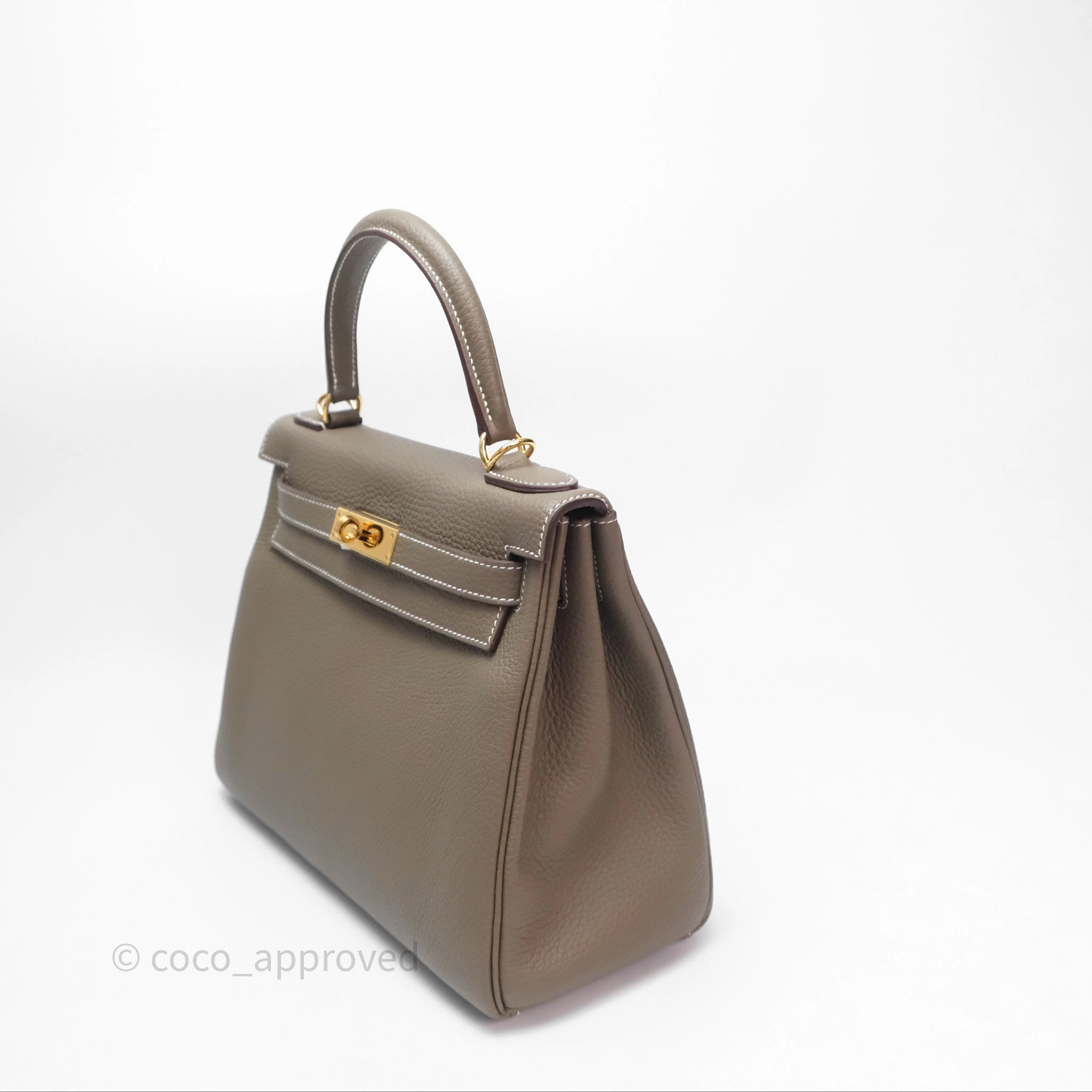 Herms Kelly II 28 Retourne Etoupe 18 Clemence Gold Hardware