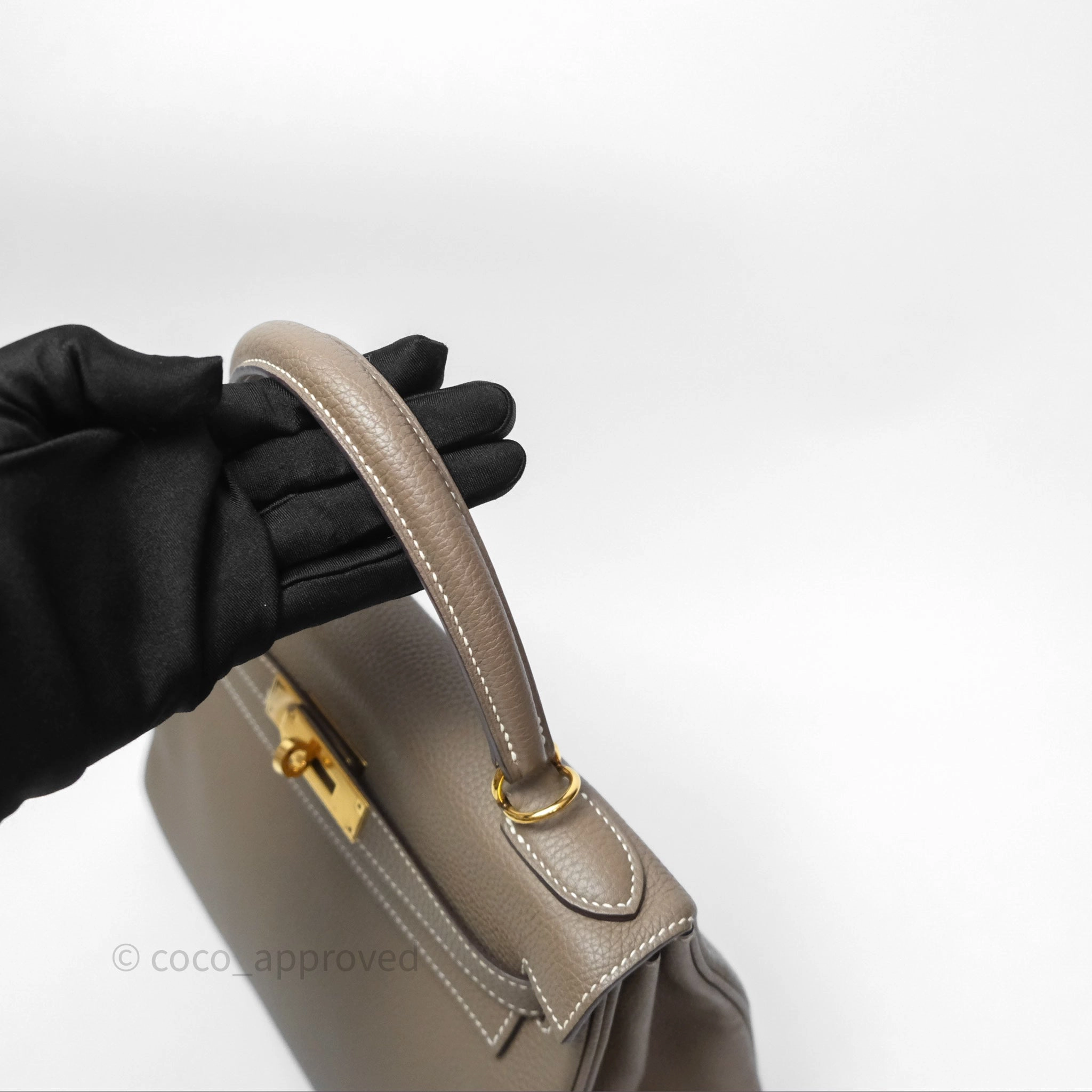Herms Kelly II 28 Retourne Etoupe 18 Togo Gold Hardware