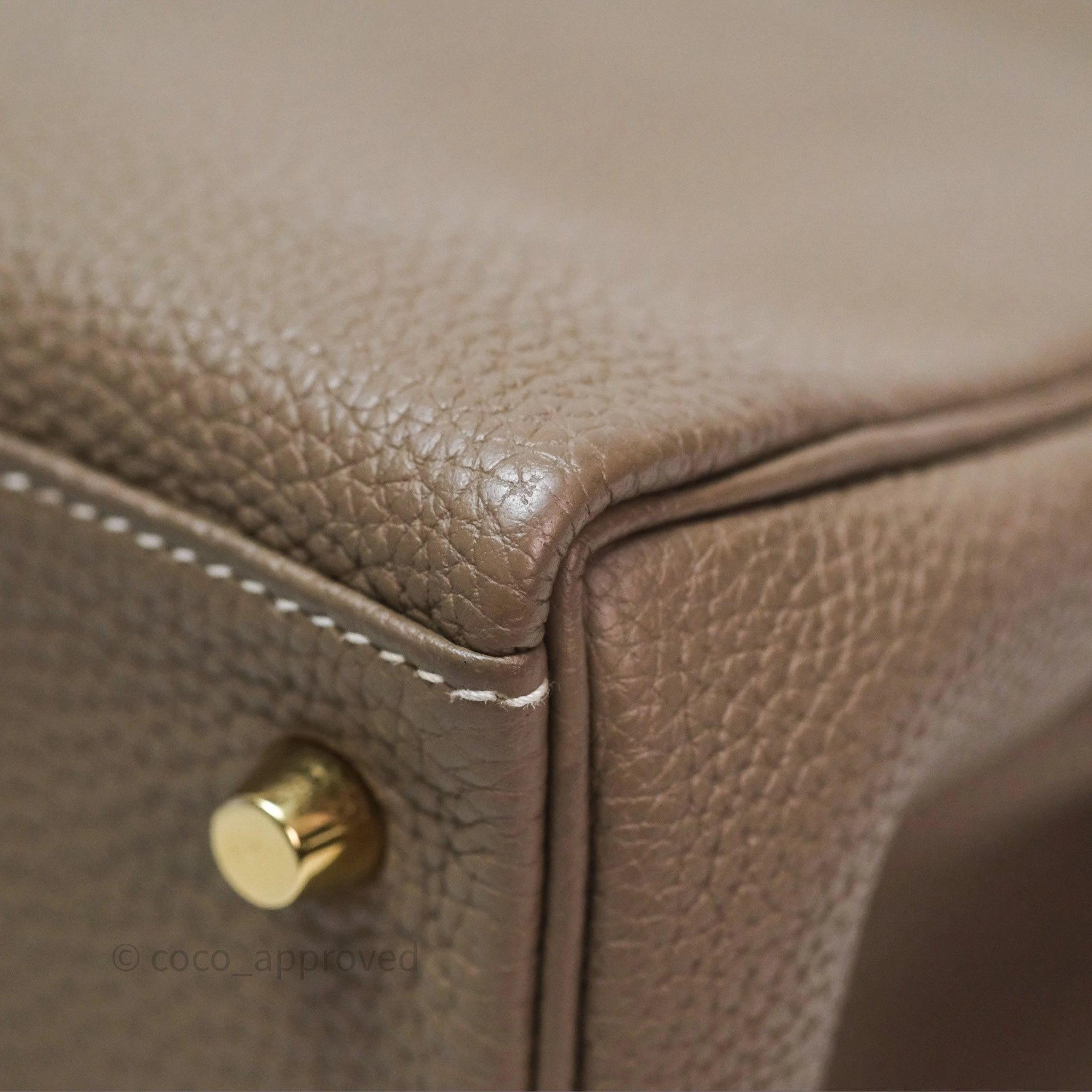 Herms Kelly II 28 Retourne Etoupe 18 Togo Gold Hardware