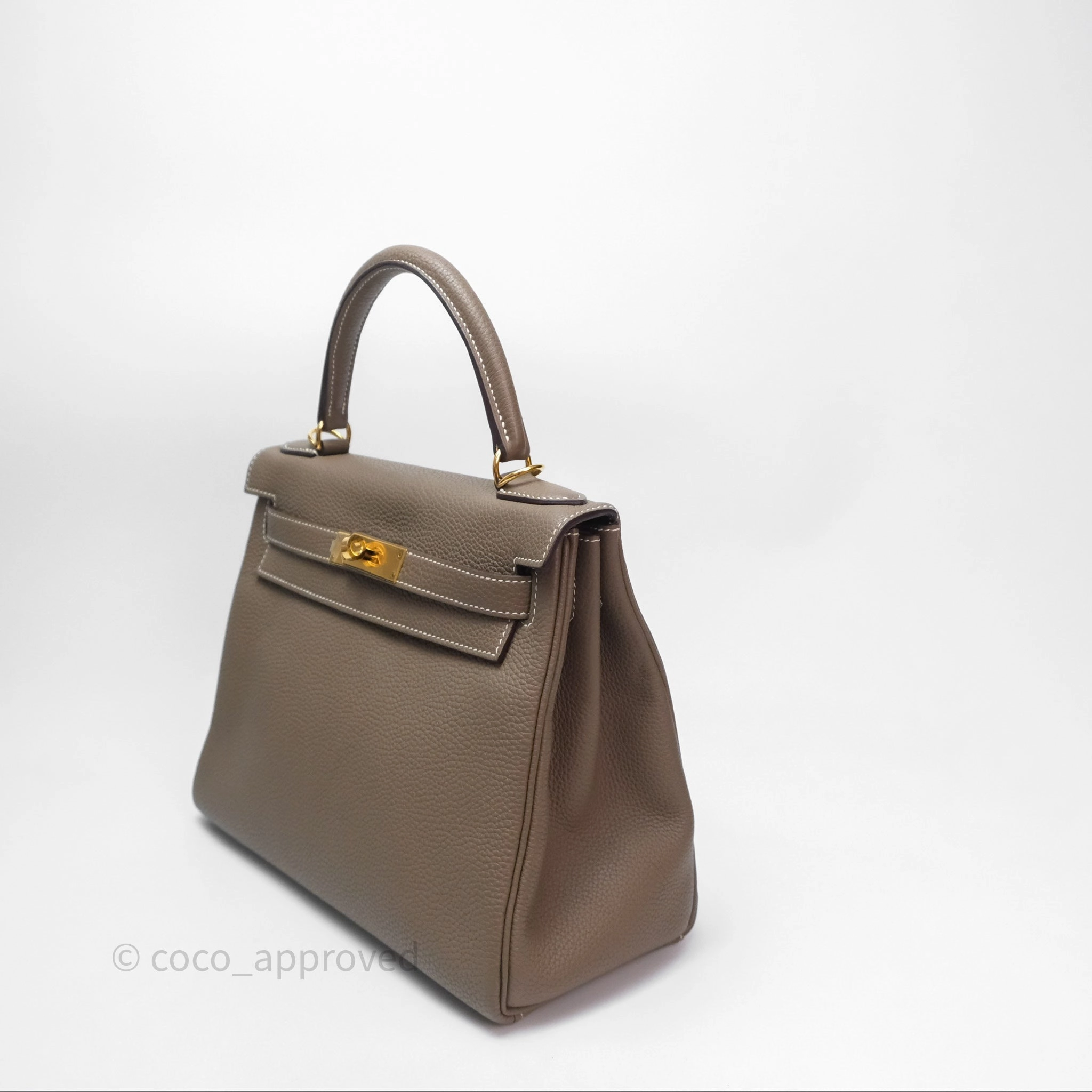 Herms Kelly II 28 Retourne Etoupe 18 Togo Gold Hardware
