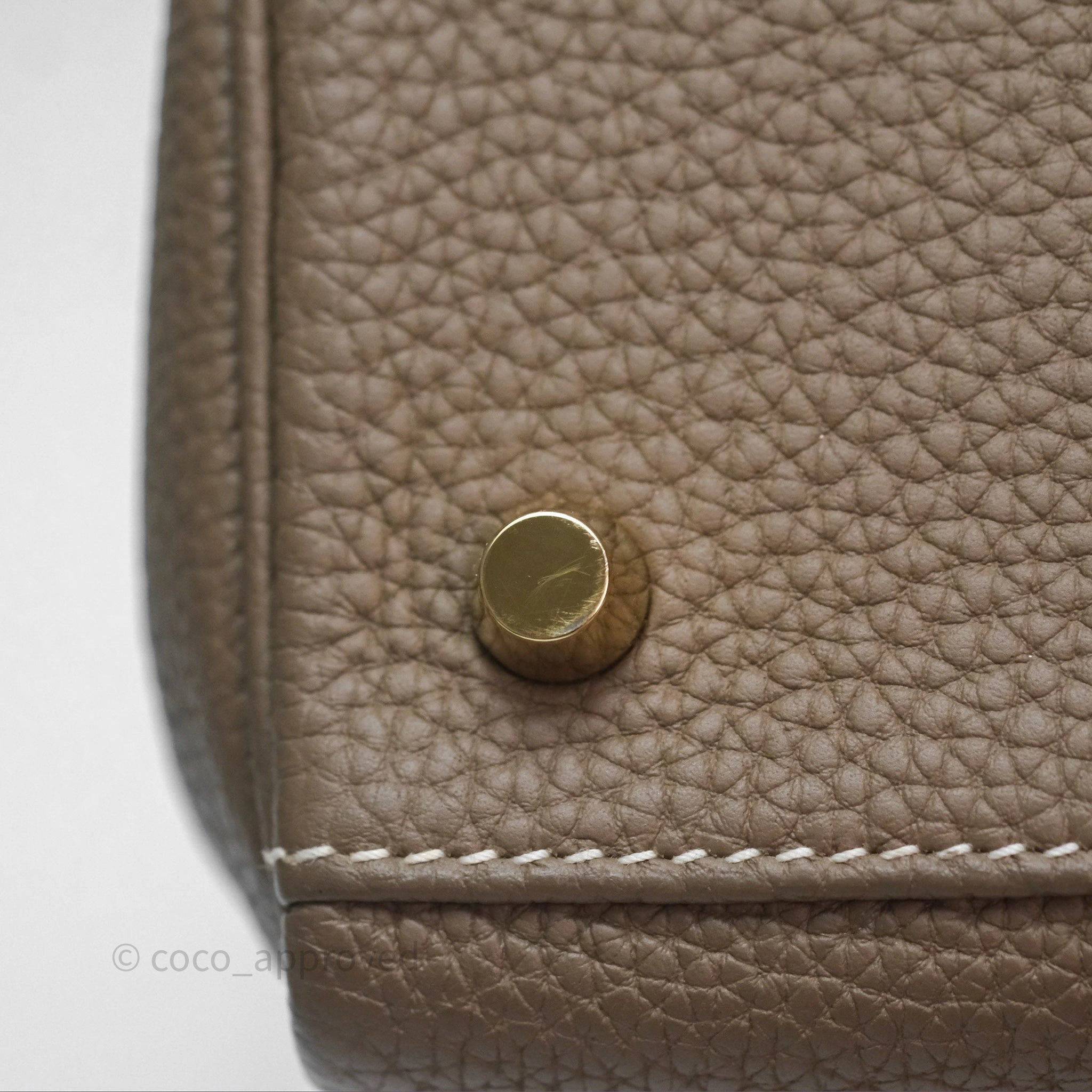 Herms Kelly II 28 Retourne Etoupe 18 Togo Gold Hardware