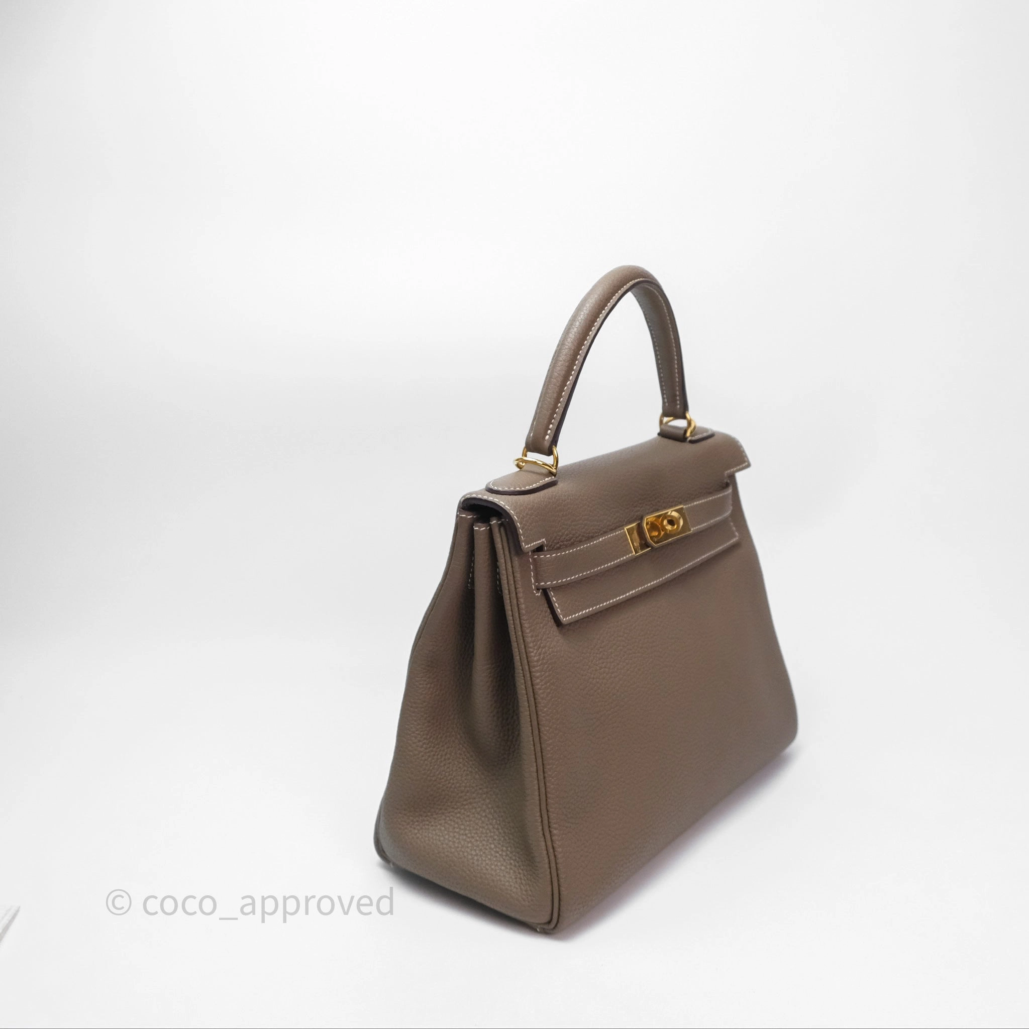 Herms Kelly II 28 Retourne Etoupe 18 Togo Gold Hardware