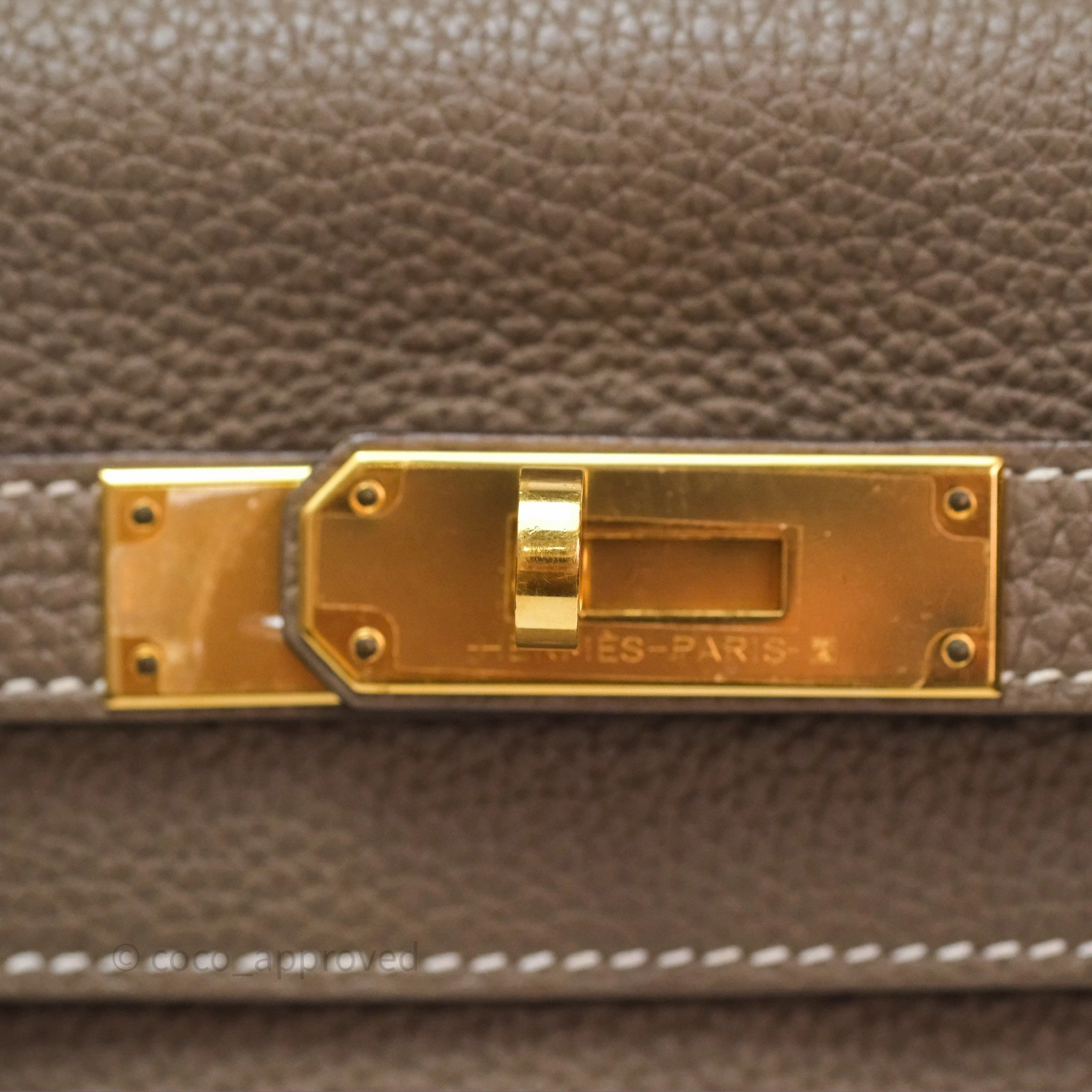 Herms Kelly II 28 Retourne Etoupe 18 Togo Gold Hardware
