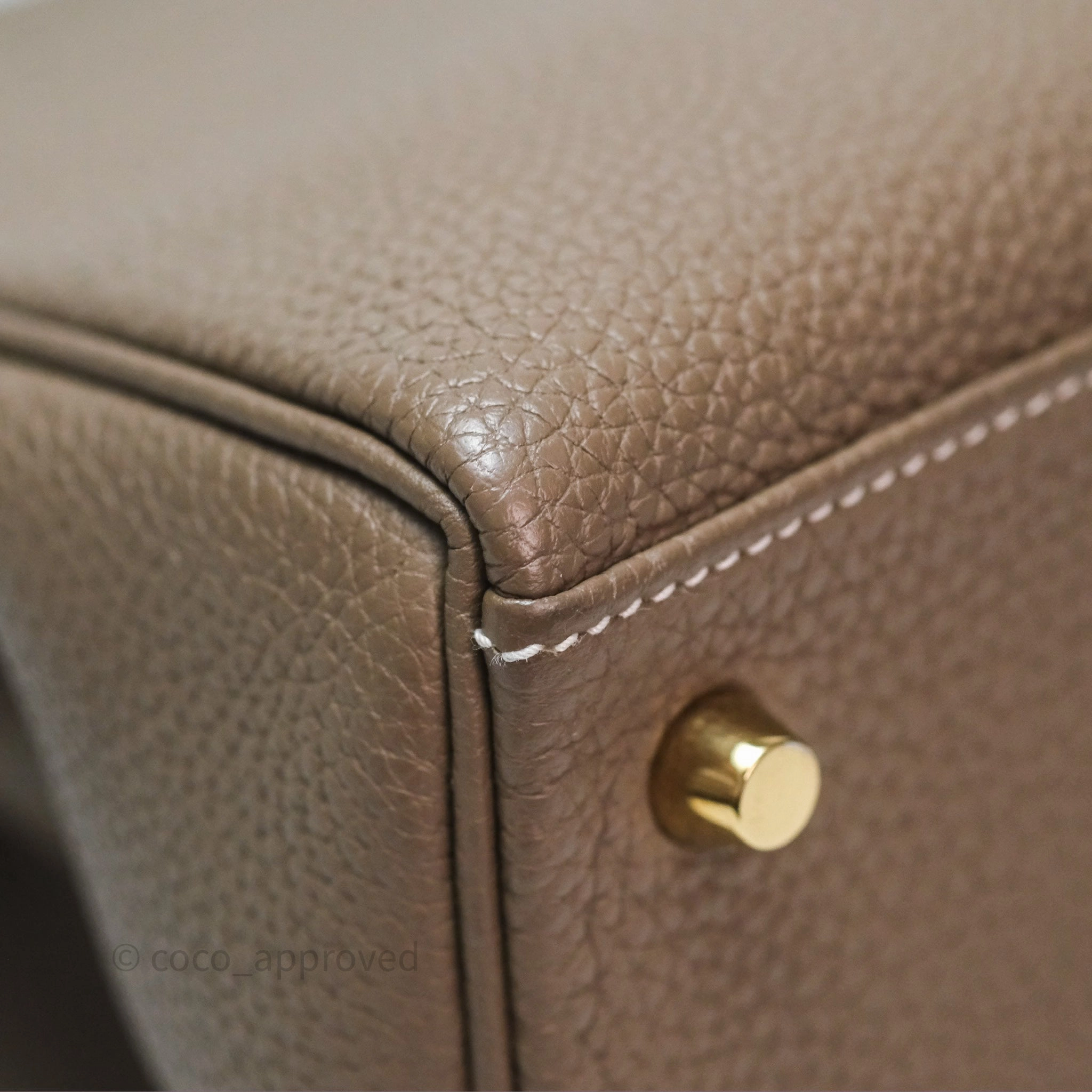 Herms Kelly II 28 Retourne Etoupe 18 Togo Gold Hardware