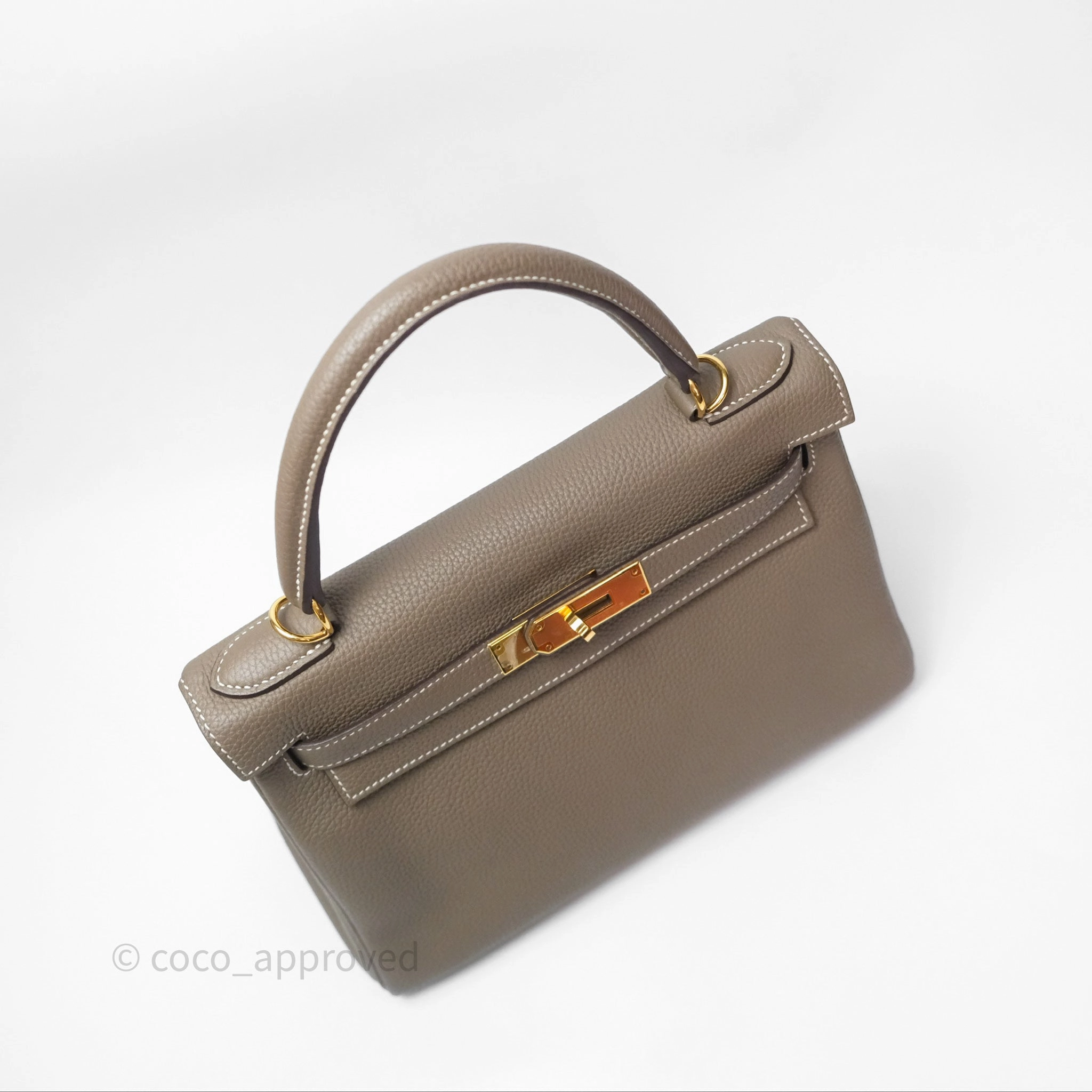 Herms Kelly II 28 Retourne Etoupe 18 Togo Gold Hardware