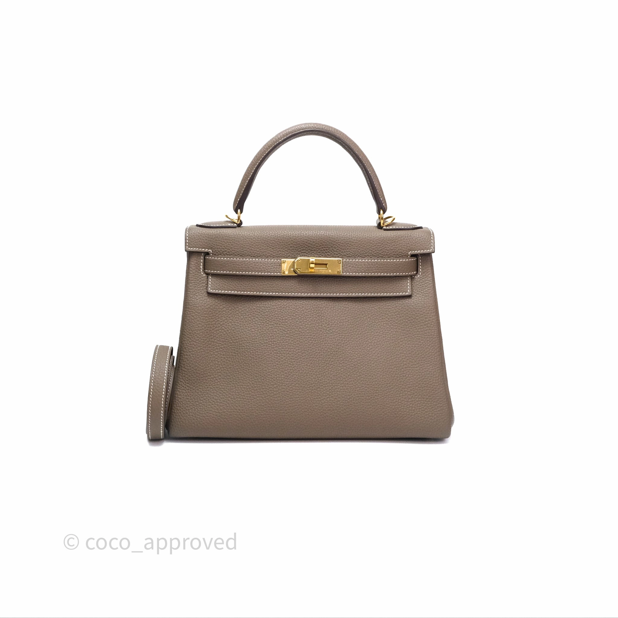 Herms Kelly II 28 Retourne Etoupe 18 Togo Gold Hardware