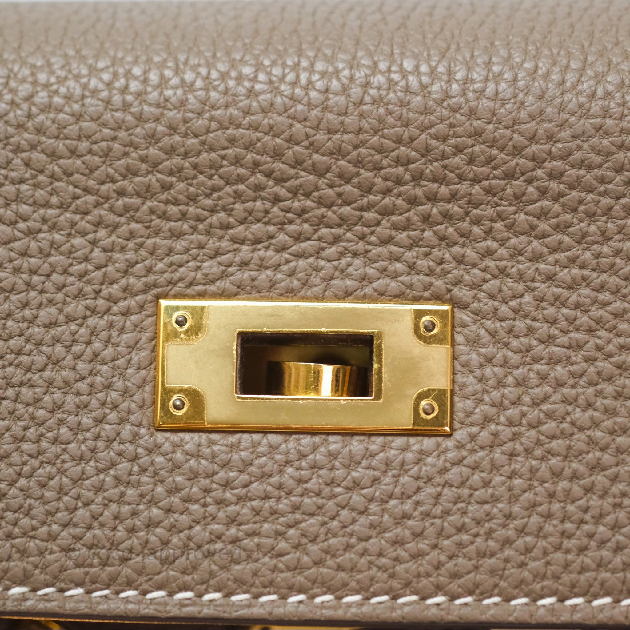 Herms Kelly II 28 Retourne Etoupe 18 Togo Gold Hardware