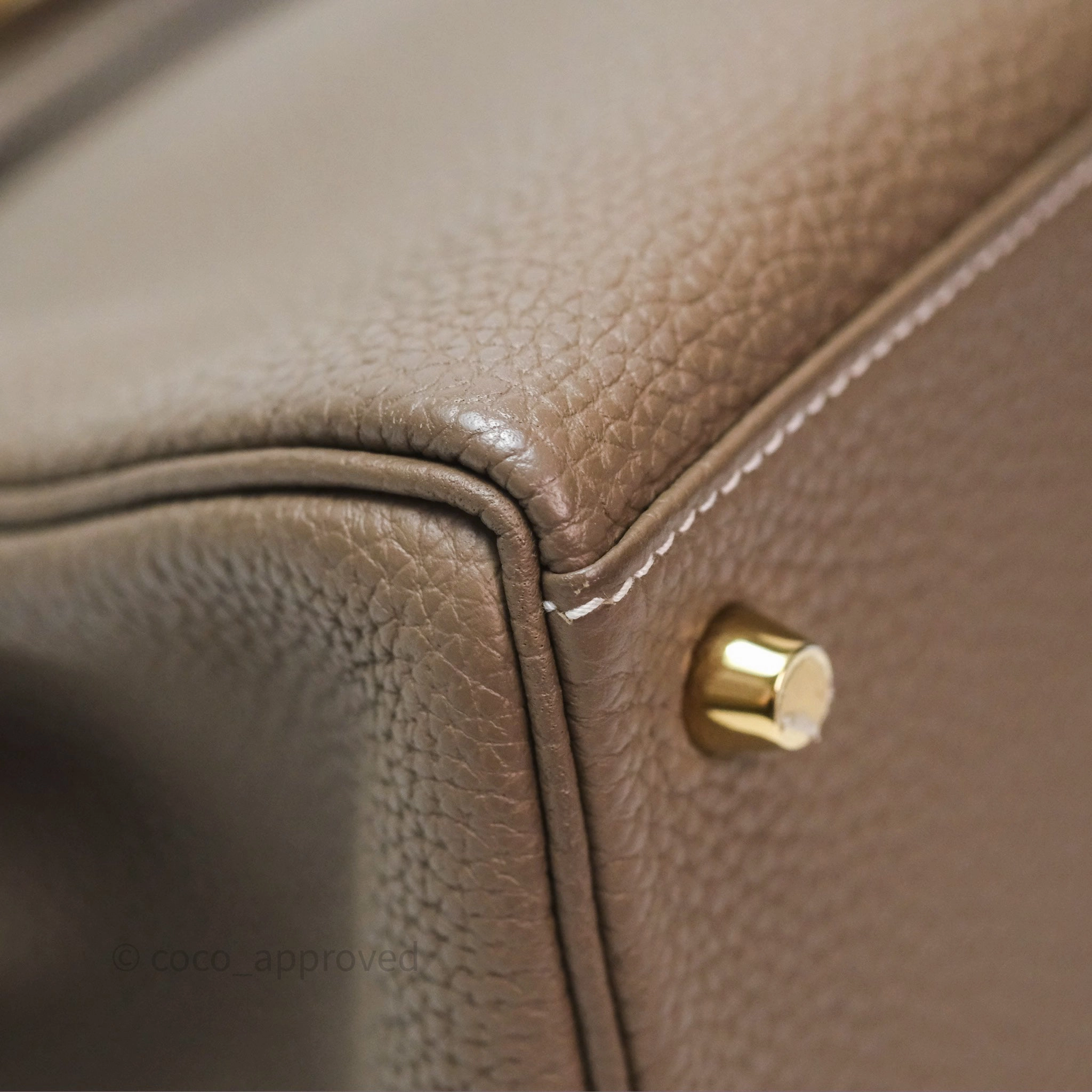 Herms Kelly II 28 Retourne Etoupe 18 Togo Gold Hardware