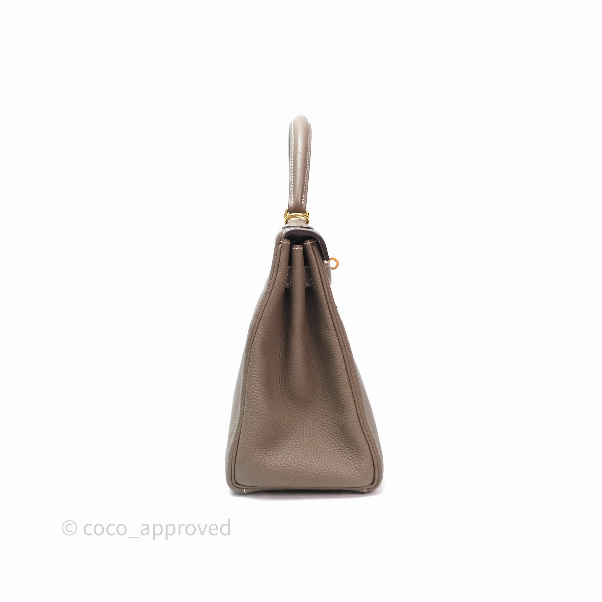 Herms Kelly II 28 Retourne Etoupe 18 Togo Gold Hardware