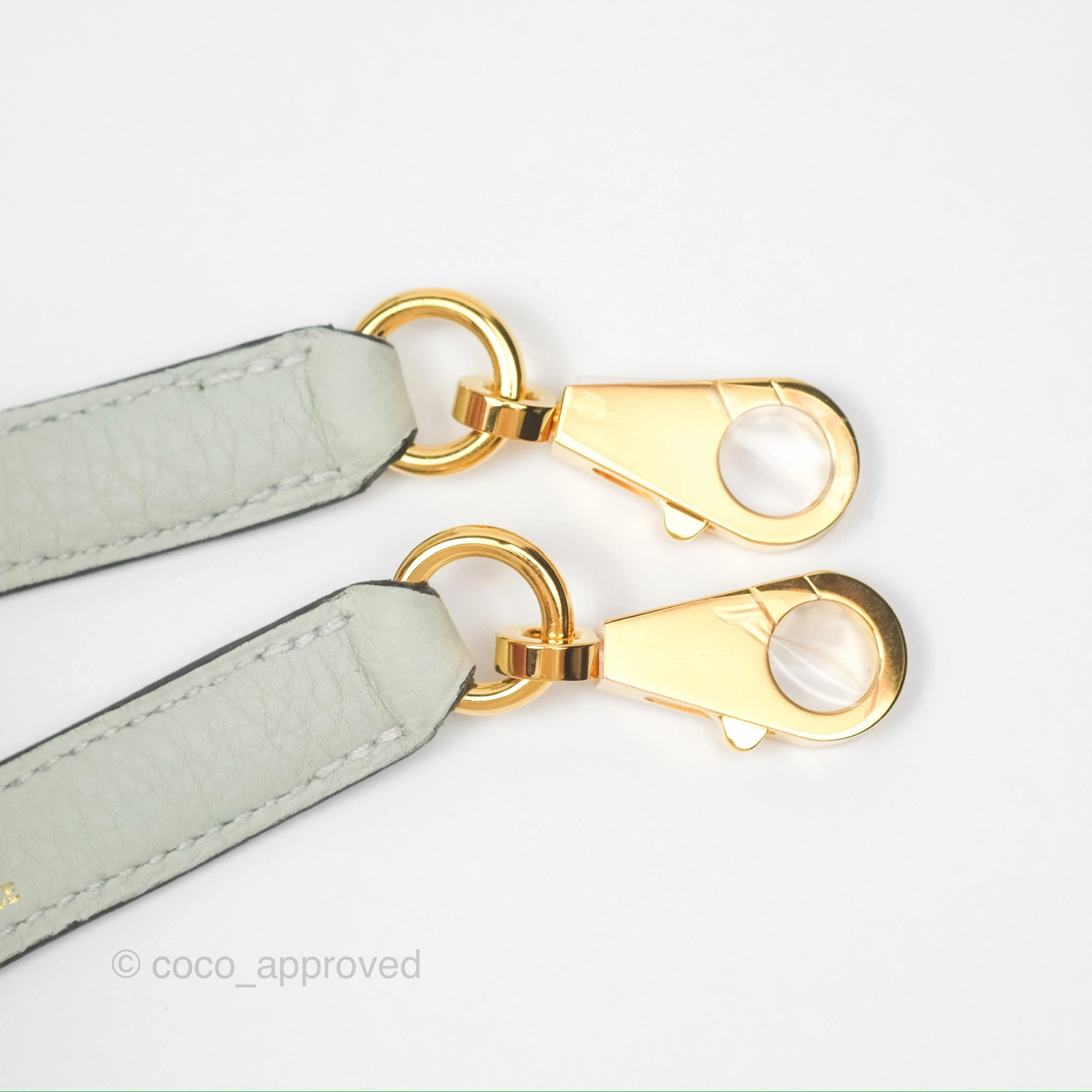 Herms Kelly II 28 Retourne Togo Gris Neve Gold Hardware