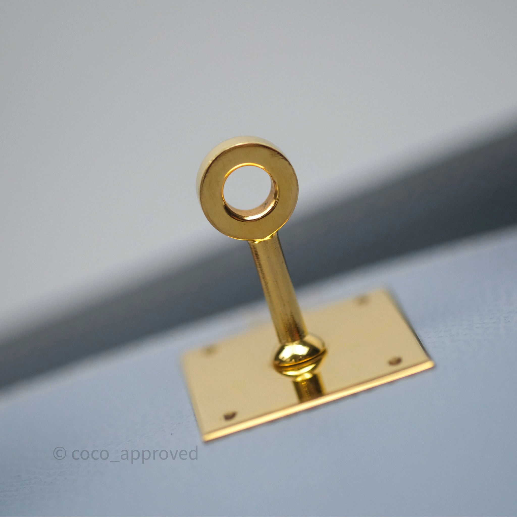 Herms Kelly II 28 Sellier Bleu Lin J7 Epsom Gold Hardware