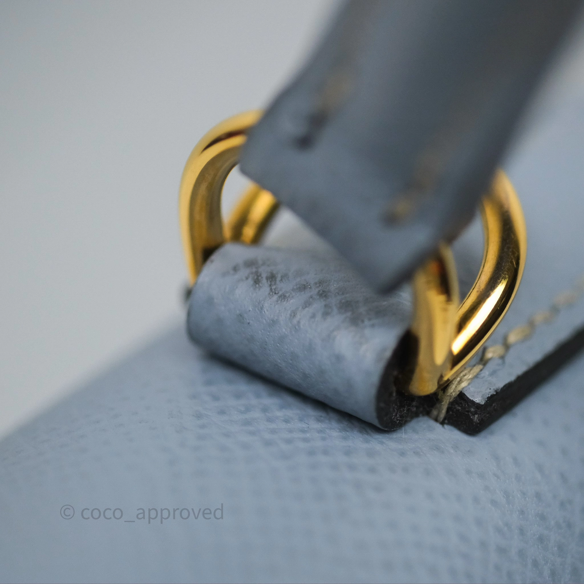 Herms Kelly II 28 Sellier Bleu Lin J7 Epsom Gold Hardware