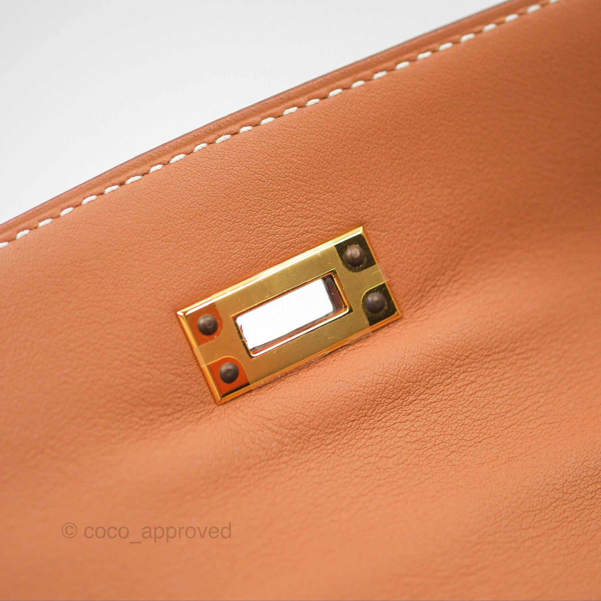 Herms Kelly Mini Pochette Gold Swift Gold Hardware