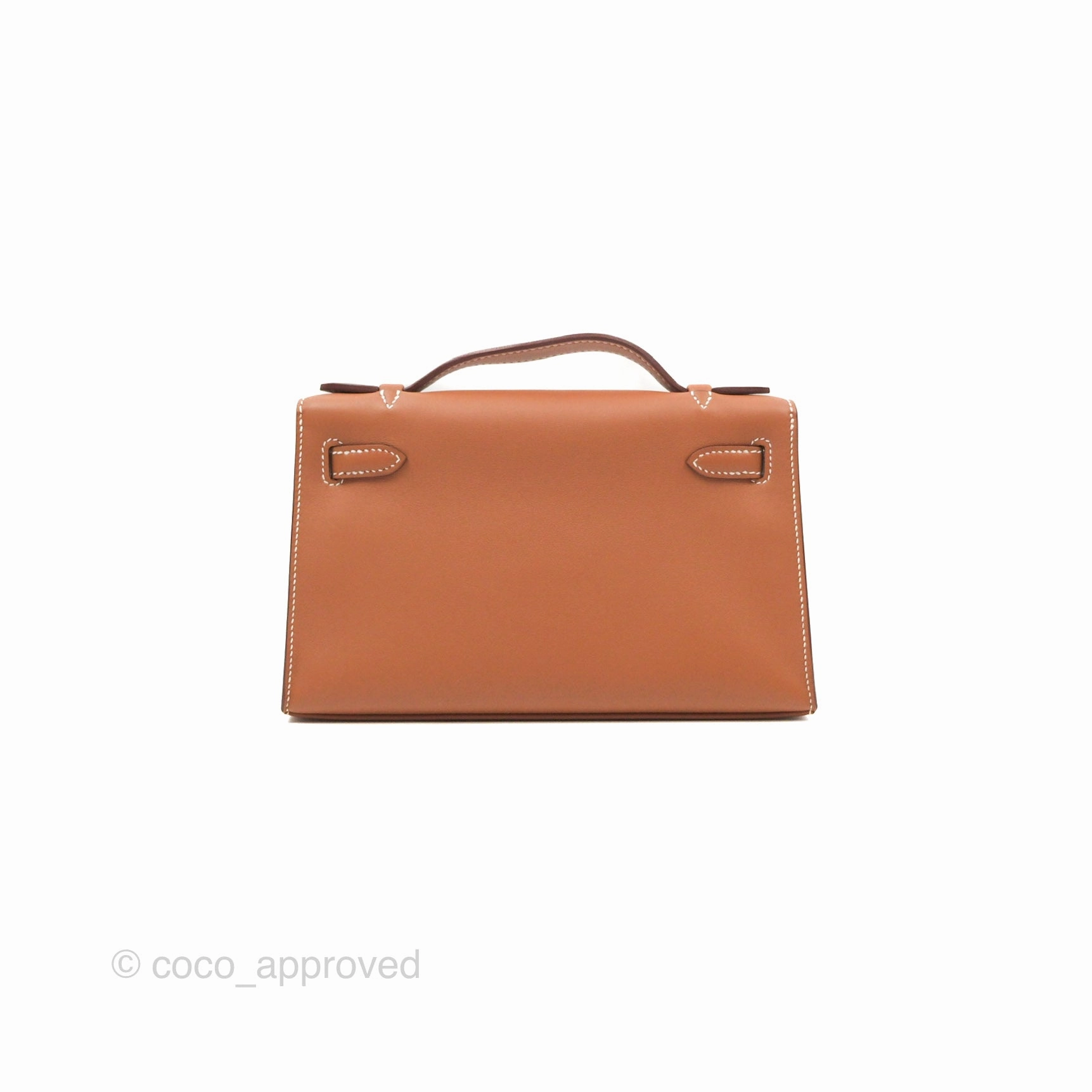 Herms Kelly Mini Pochette Gold Swift Gold Hardware