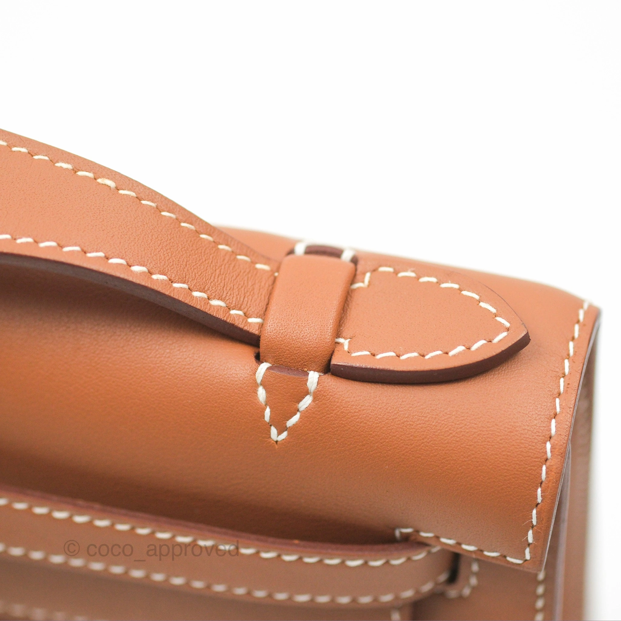 Herms Kelly Mini Pochette Gold Swift Gold Hardware