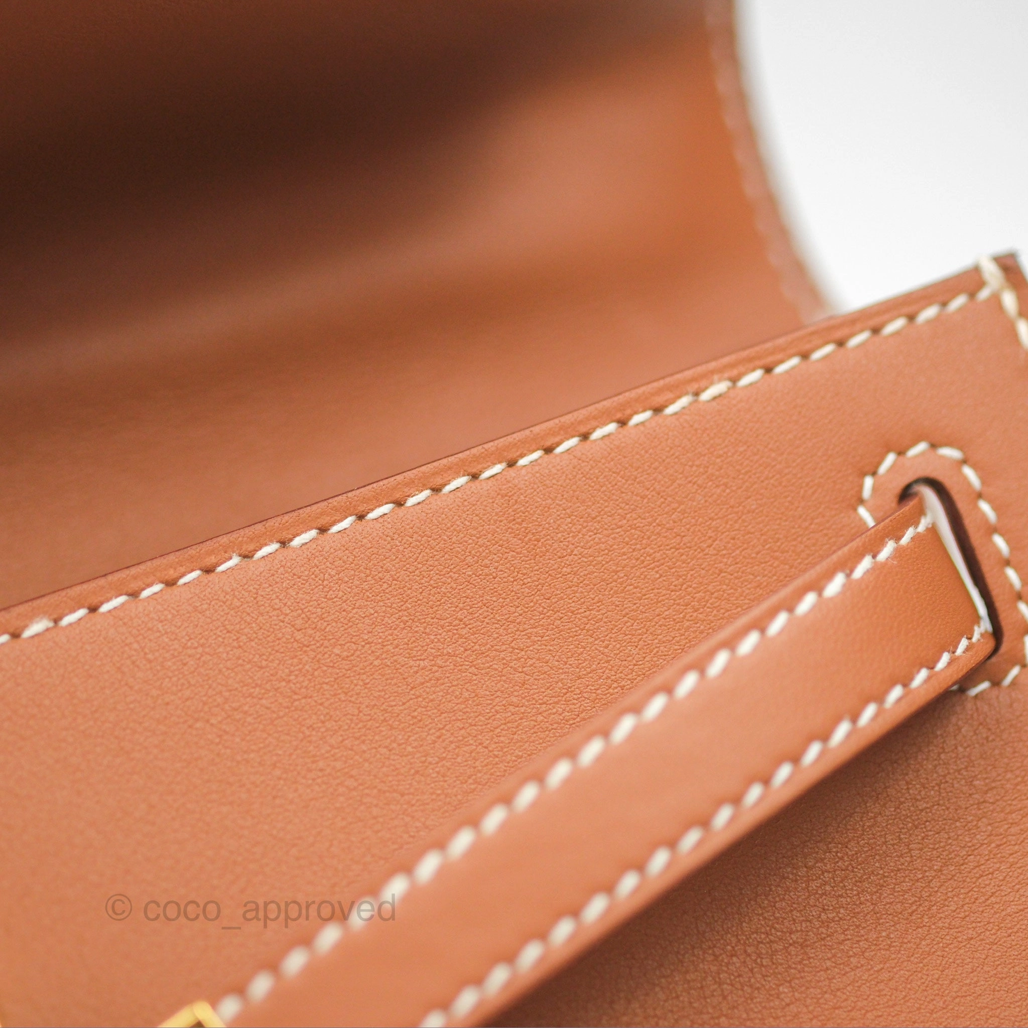 Herms Kelly Mini Pochette Gold Swift Gold Hardware