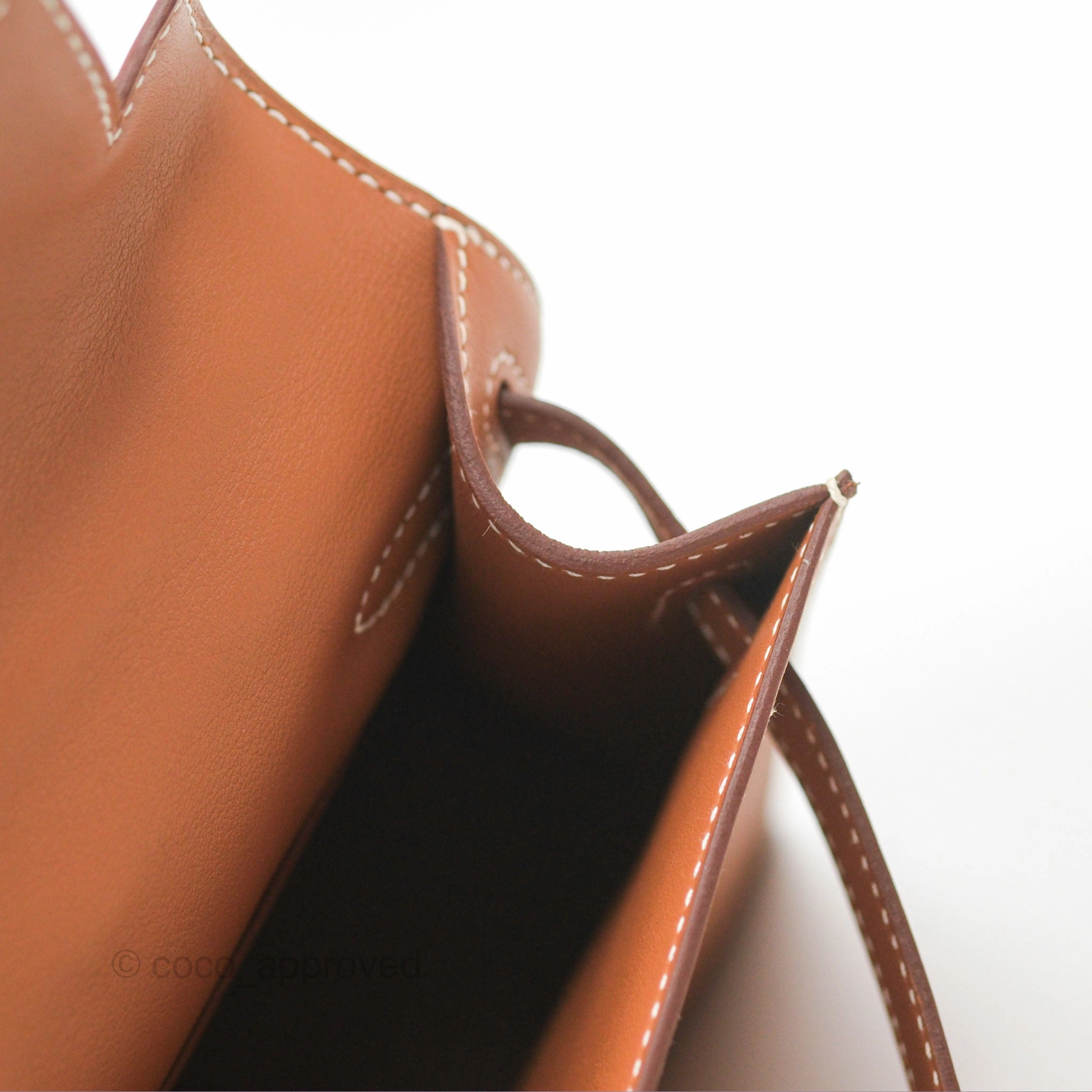 Herms Kelly Mini Pochette Gold Swift Gold Hardware